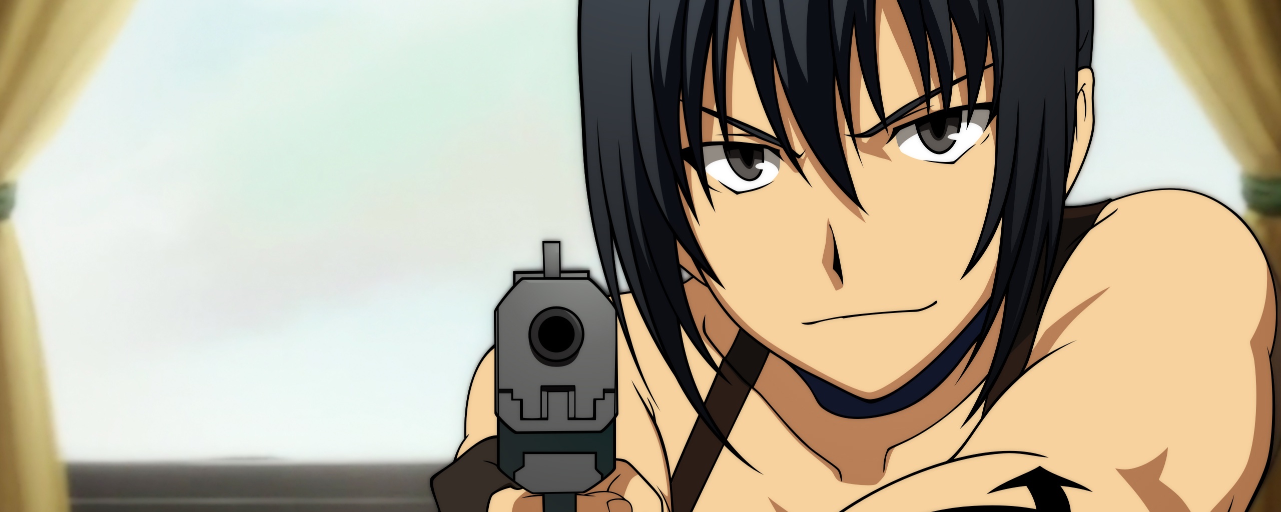 Девушка с пистолетом обои