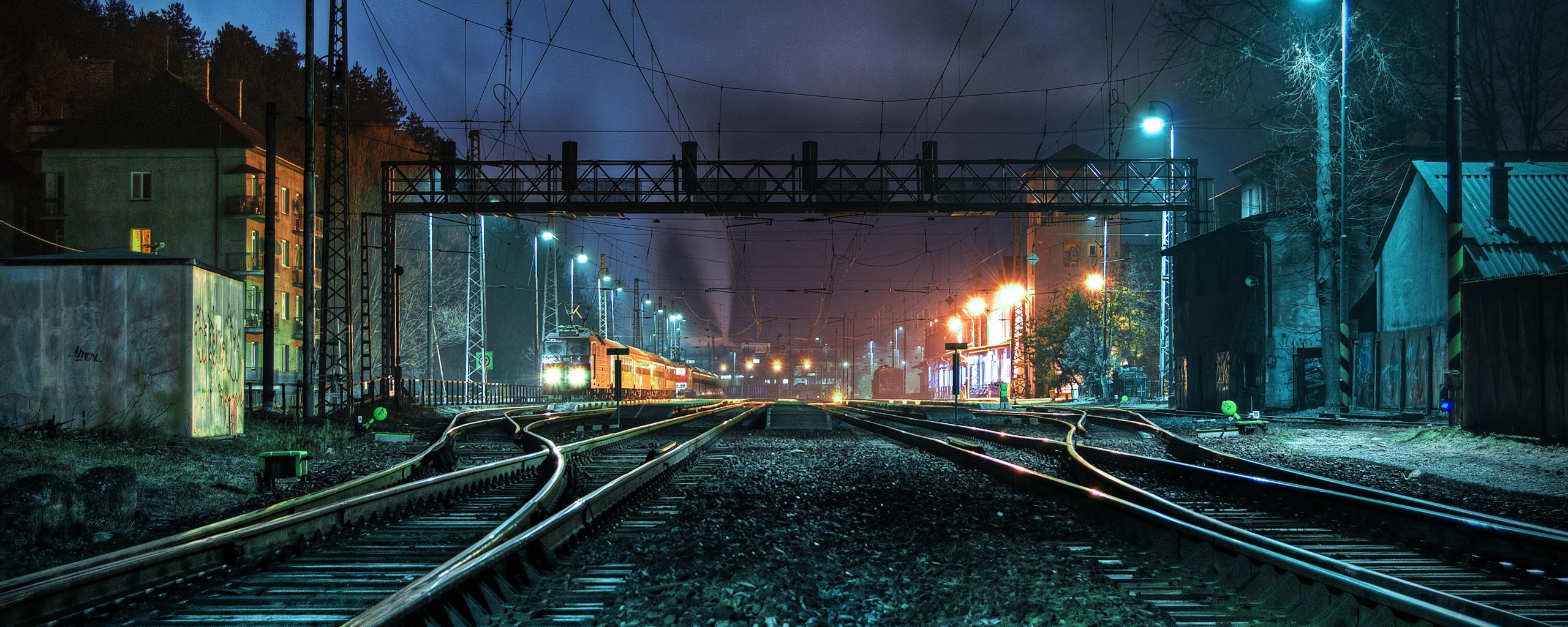 Железнодорожная станция обои