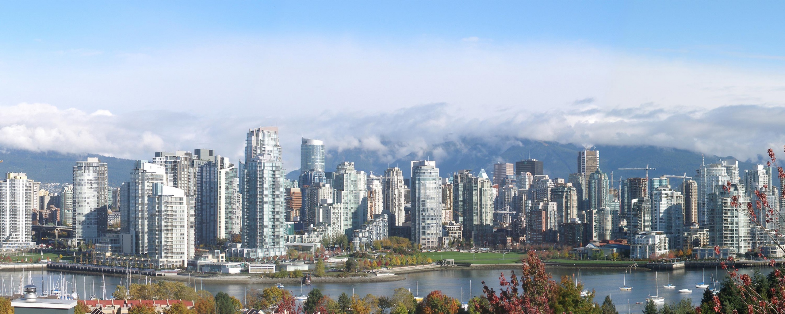 Панорама города обои