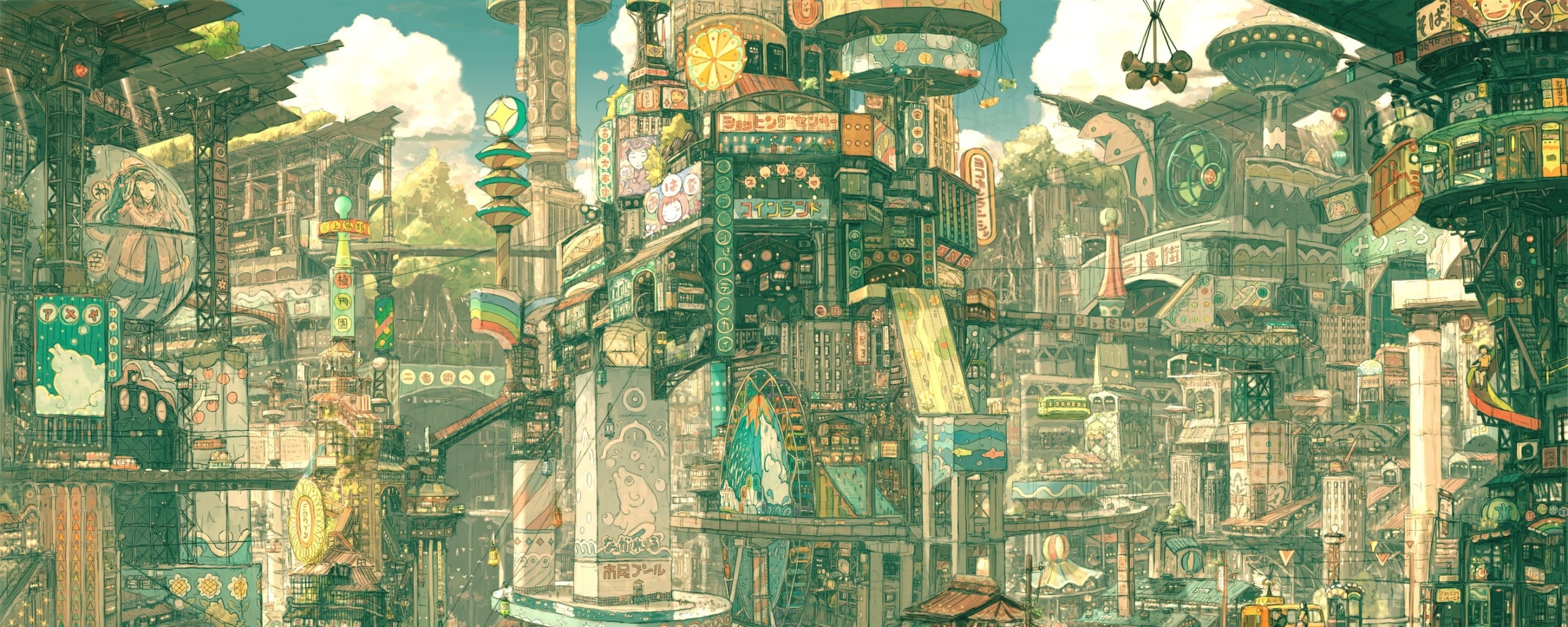 Город будущего обои