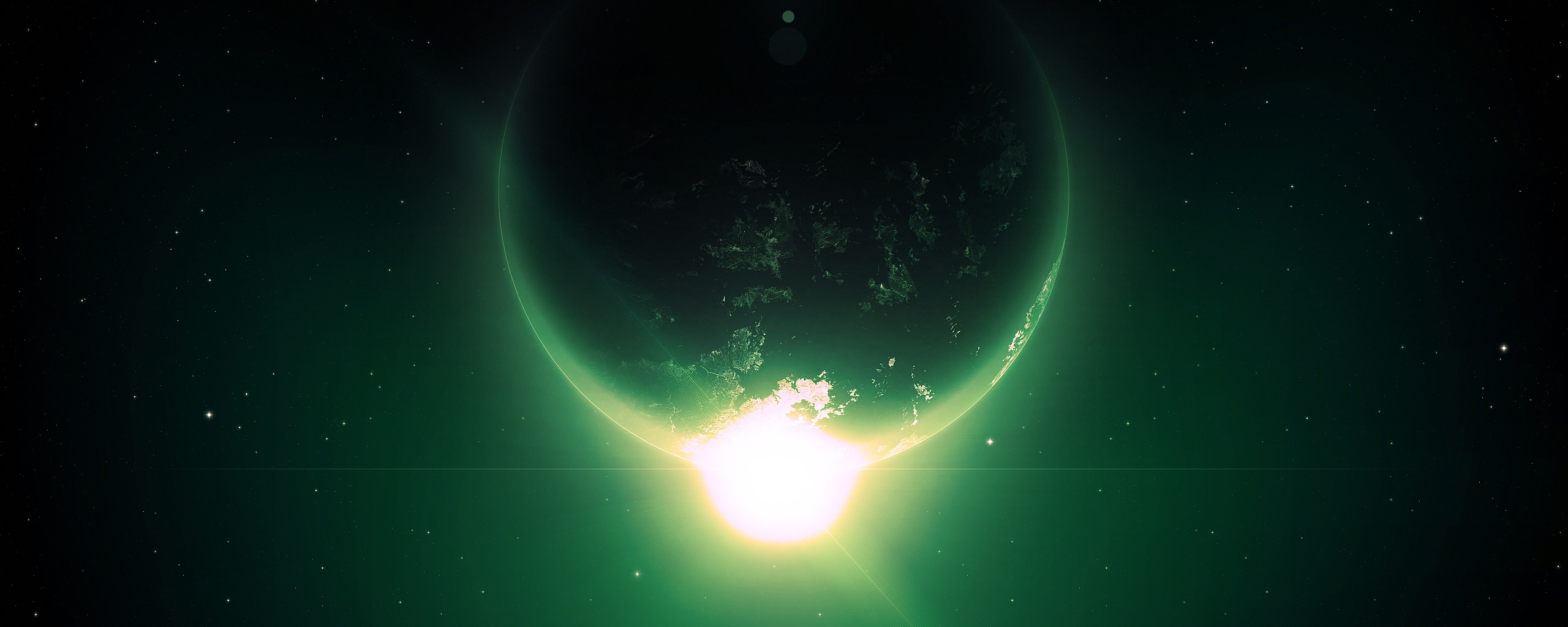 Восход виден из космоса обои