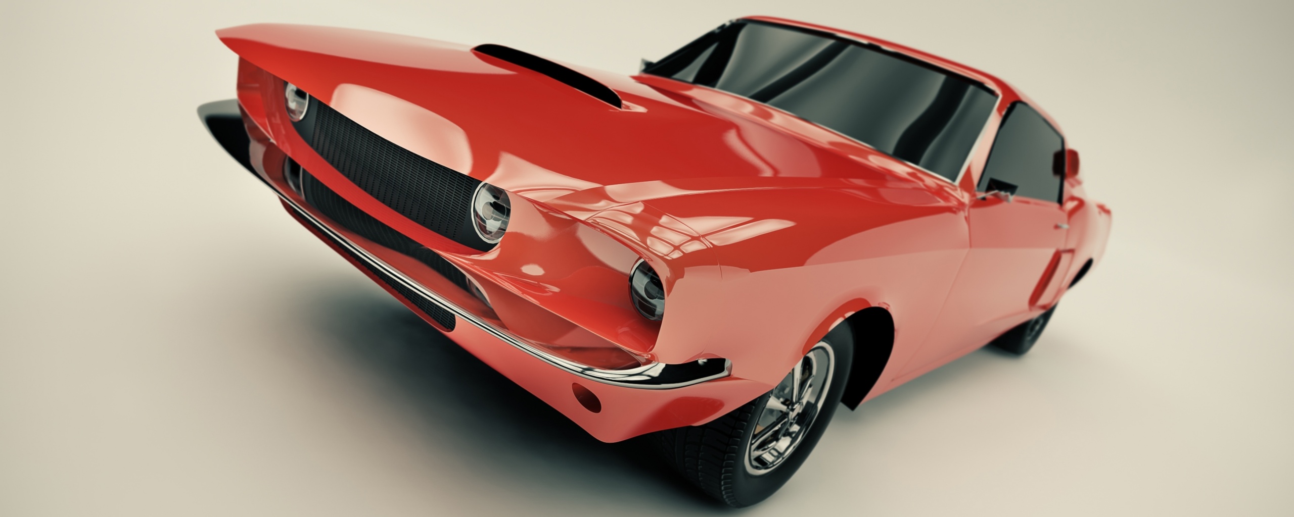 Красный ретро автомобиль обои