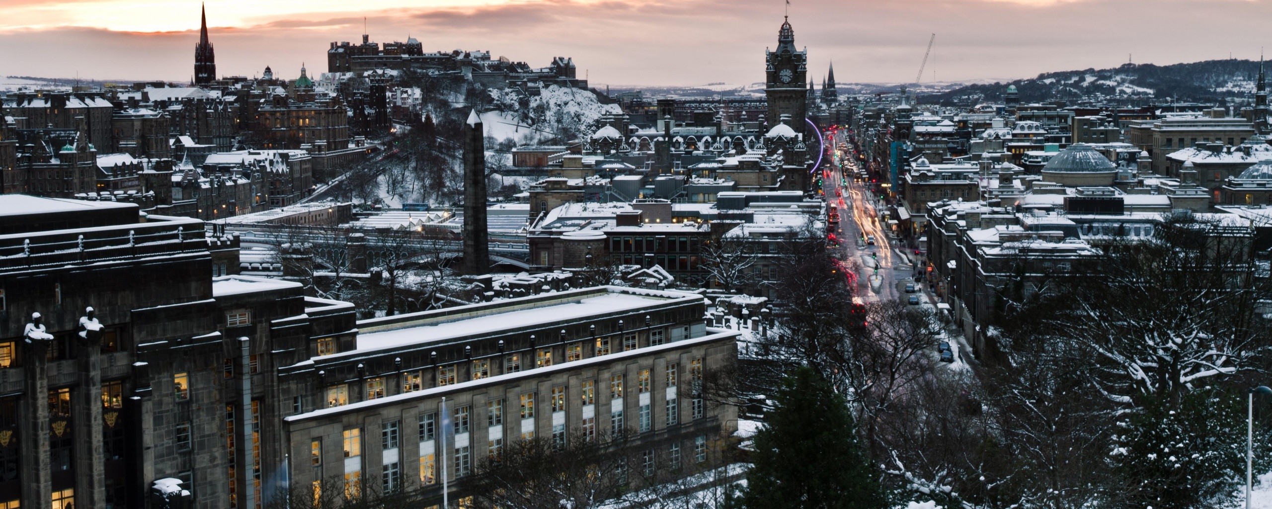 Вид на Эдинбург обои