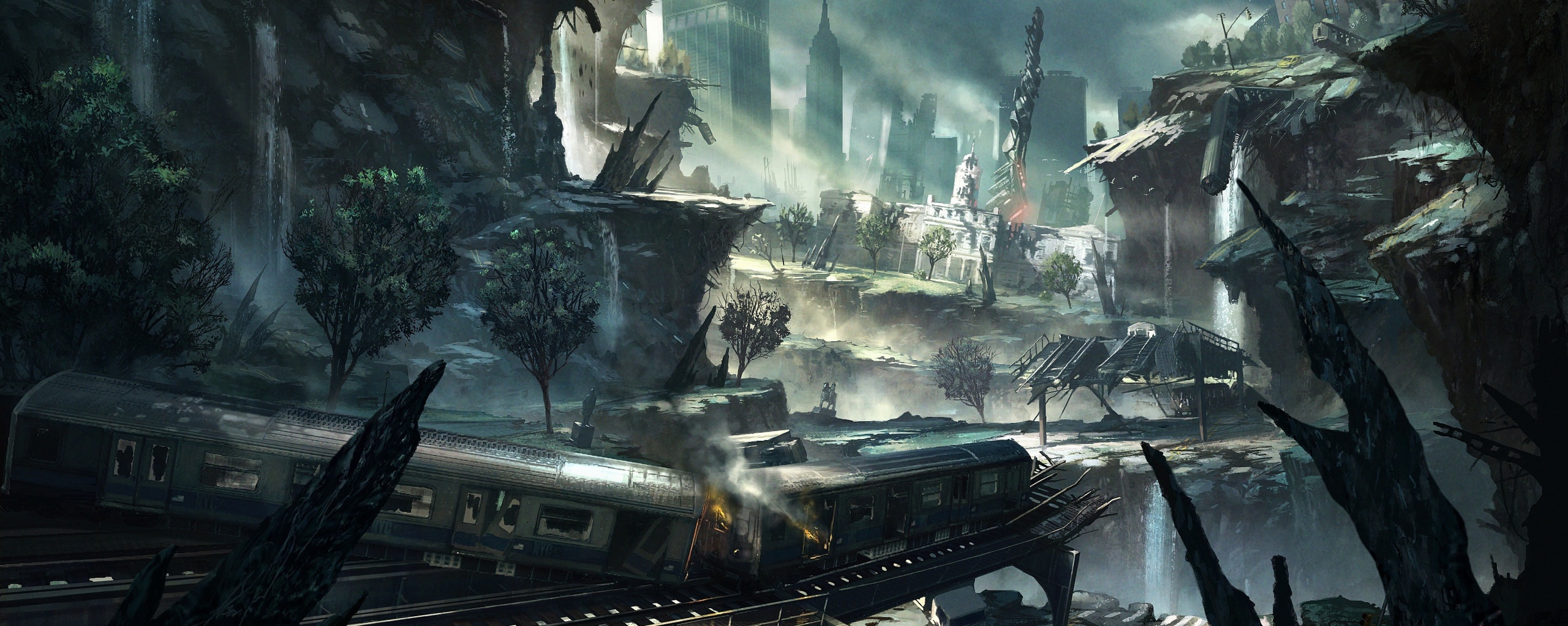 Развалины Нью-Йорка обои