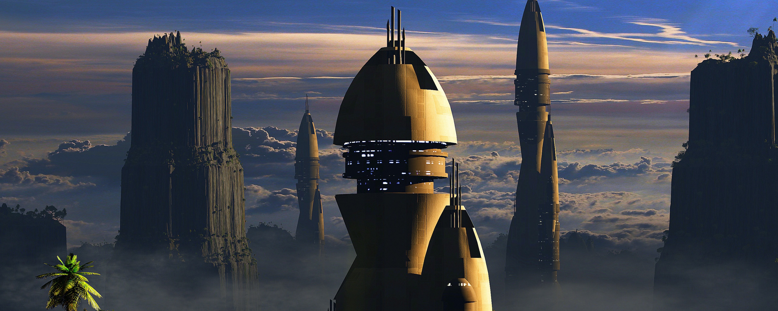 Город будущего обои