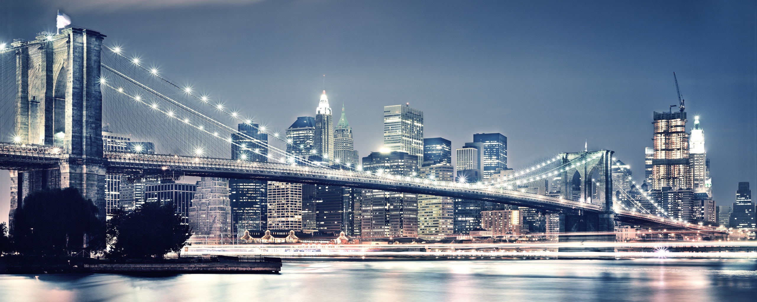 Огни ночного города обои