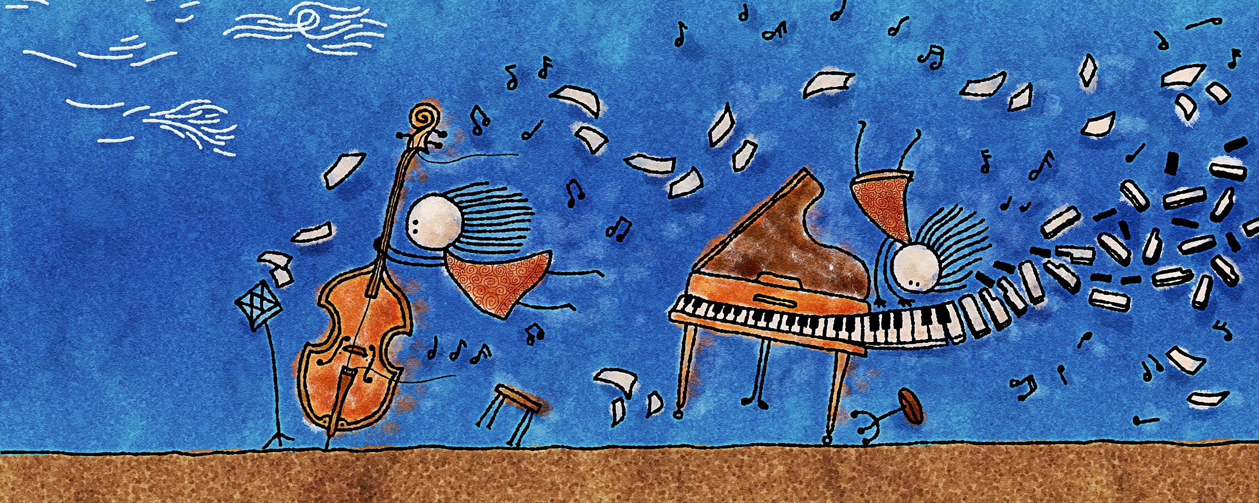 Воздушная инструментальная музыка обои