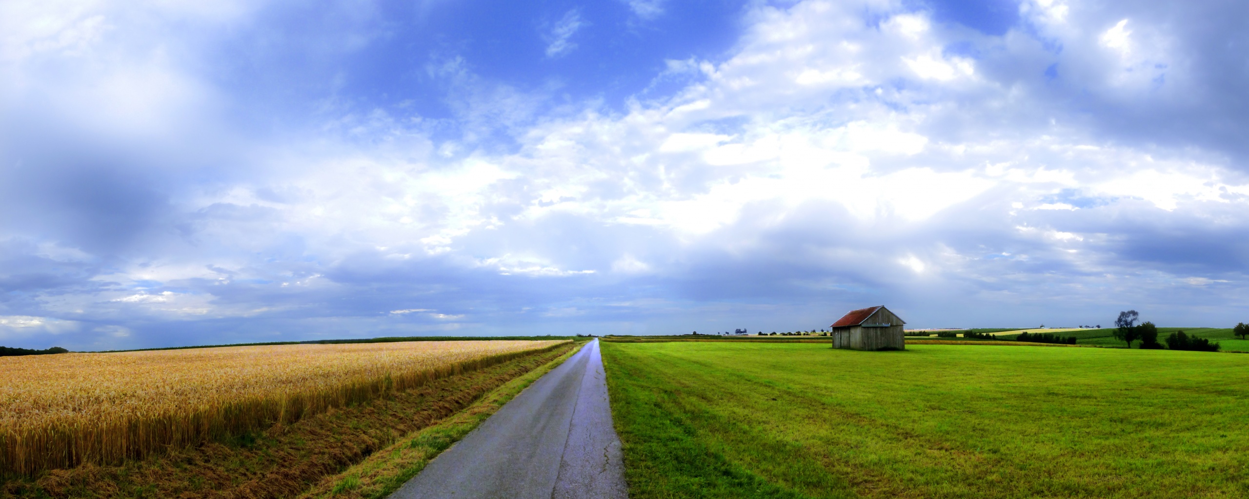 Сельский пейзаж обои