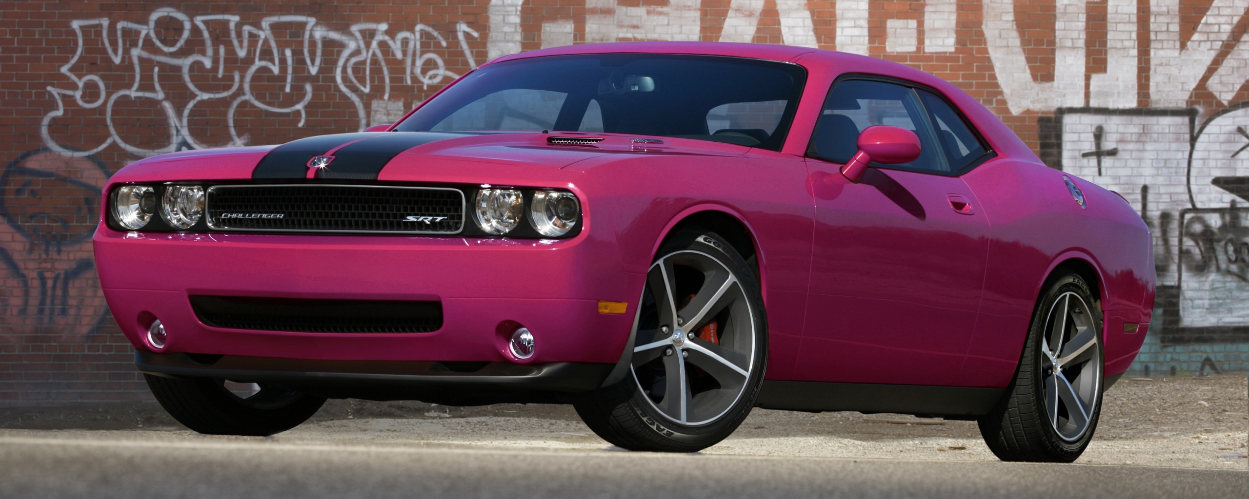 Розовый мускулкар обои