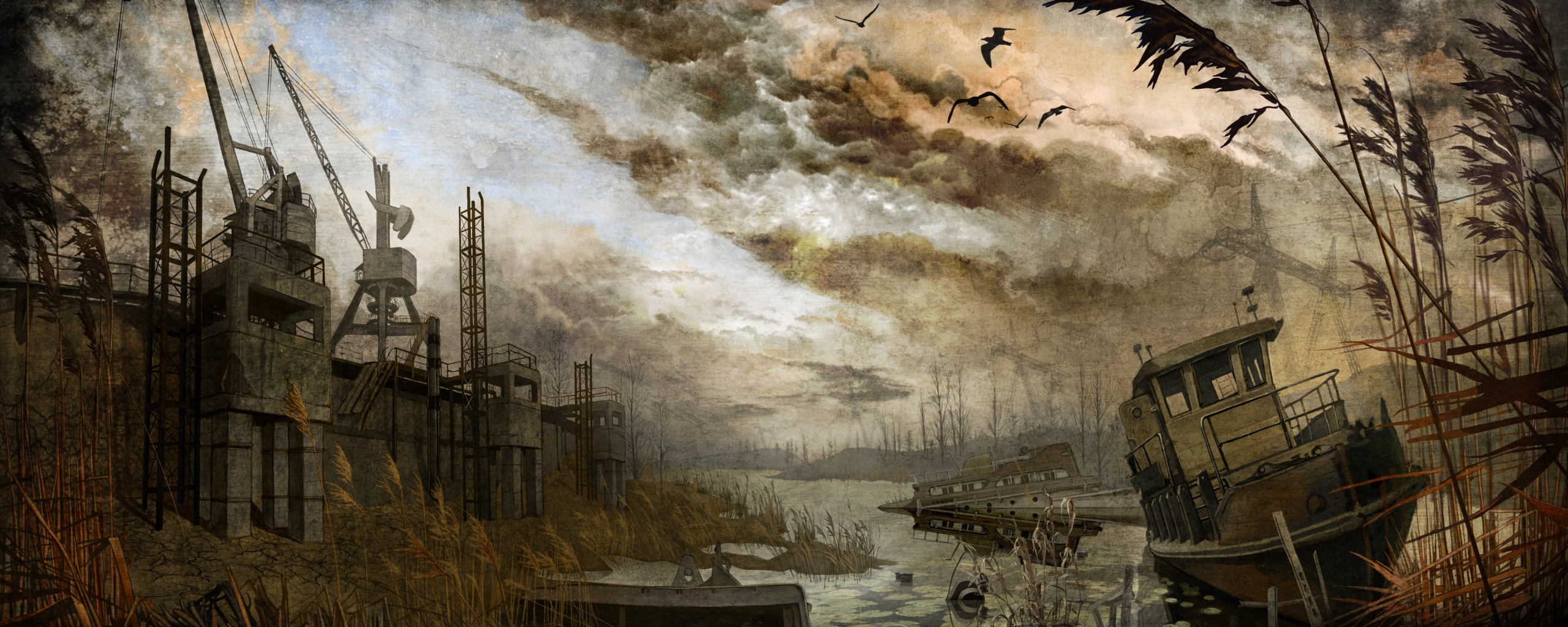 Панорама из Сталкера обои