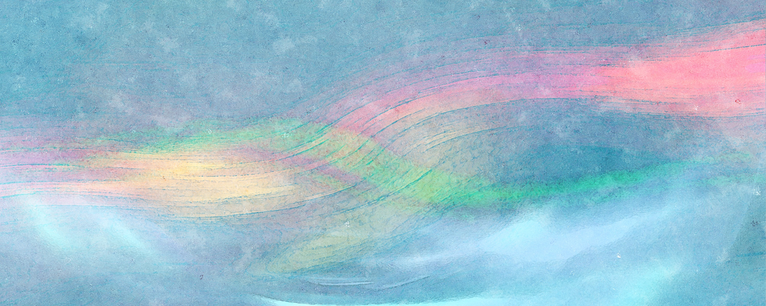 Радужные волны обои