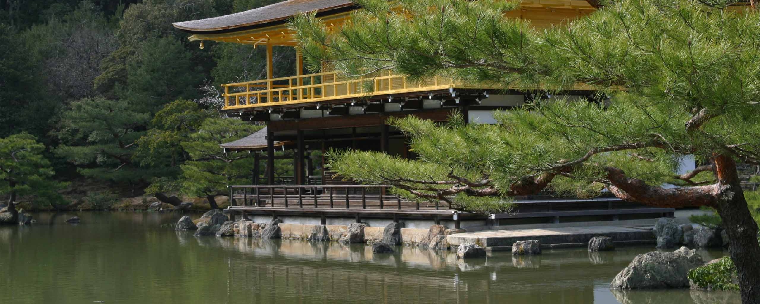 Пагода на берегу озера обои