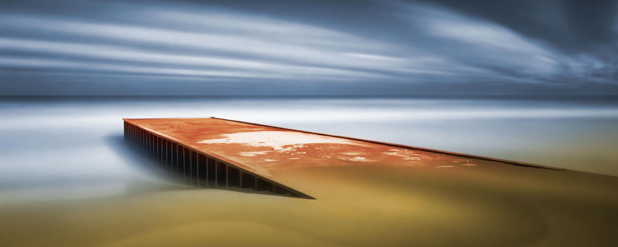 Пирс на пляже обои