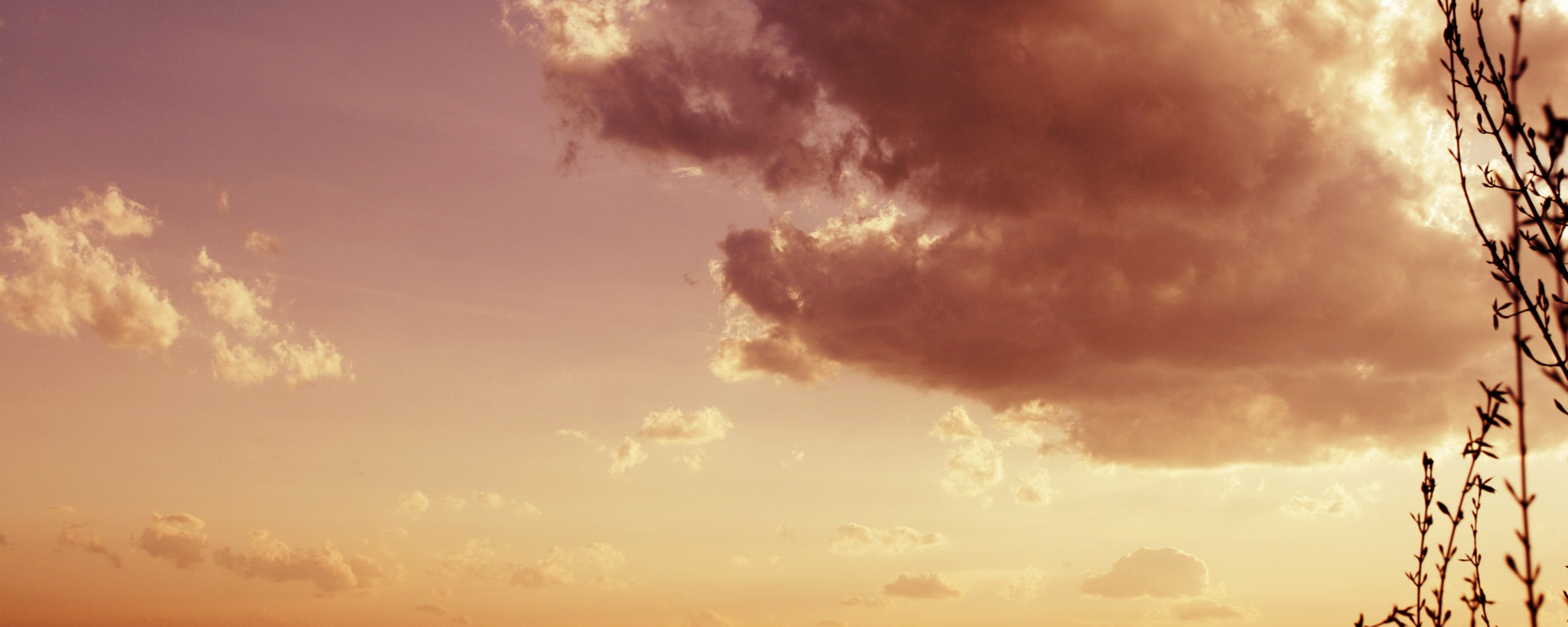 Горный закат обои