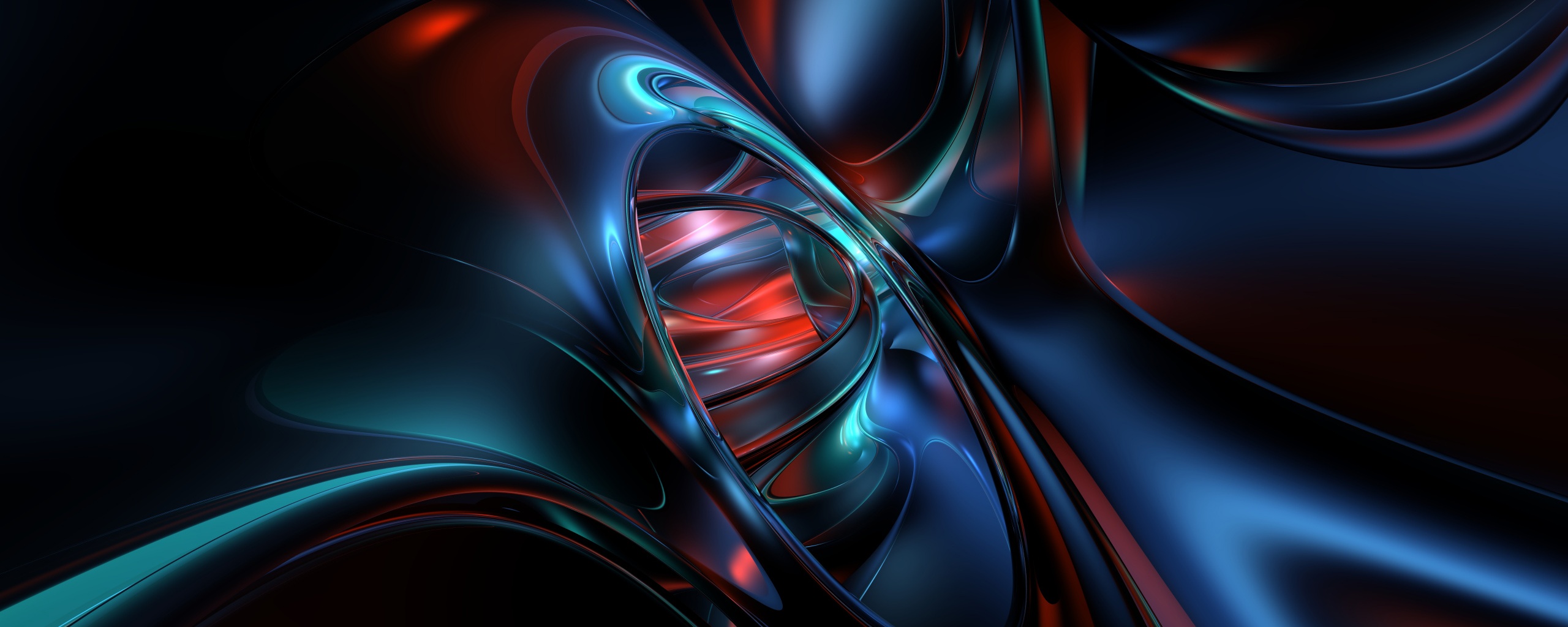 Темная переливчатая абстракция обои