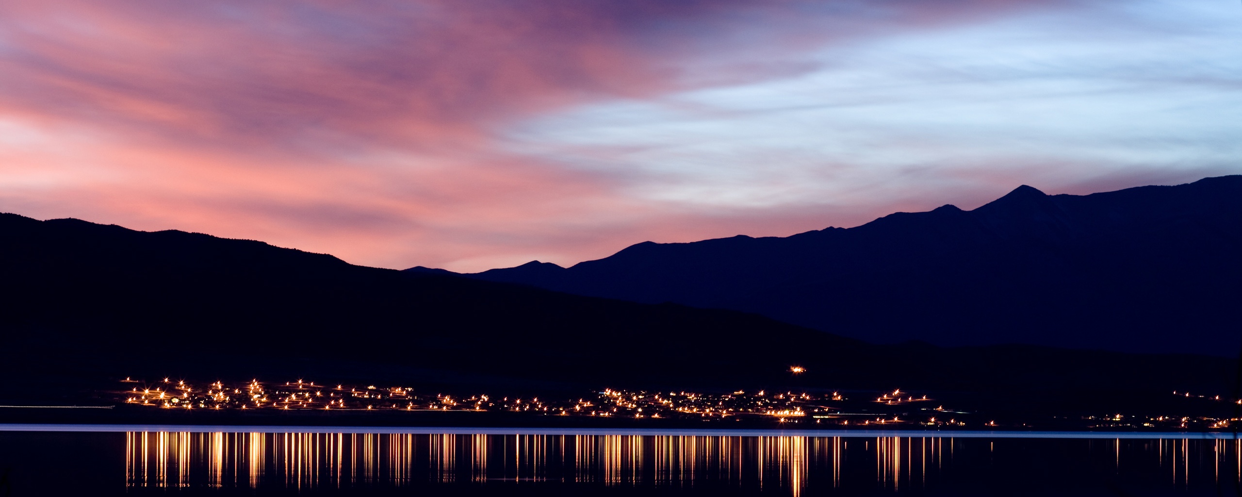 Закат на озере Юта обои