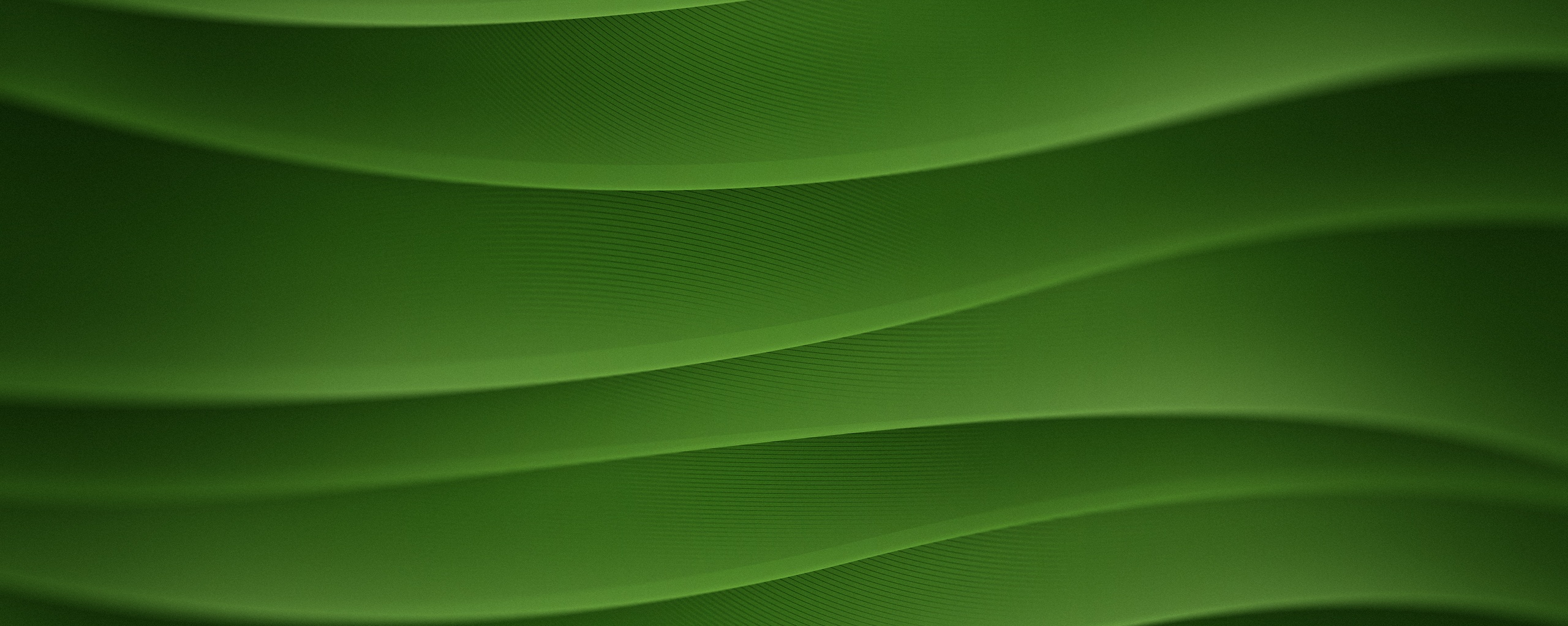 Зелёные горизонтальные волны обои