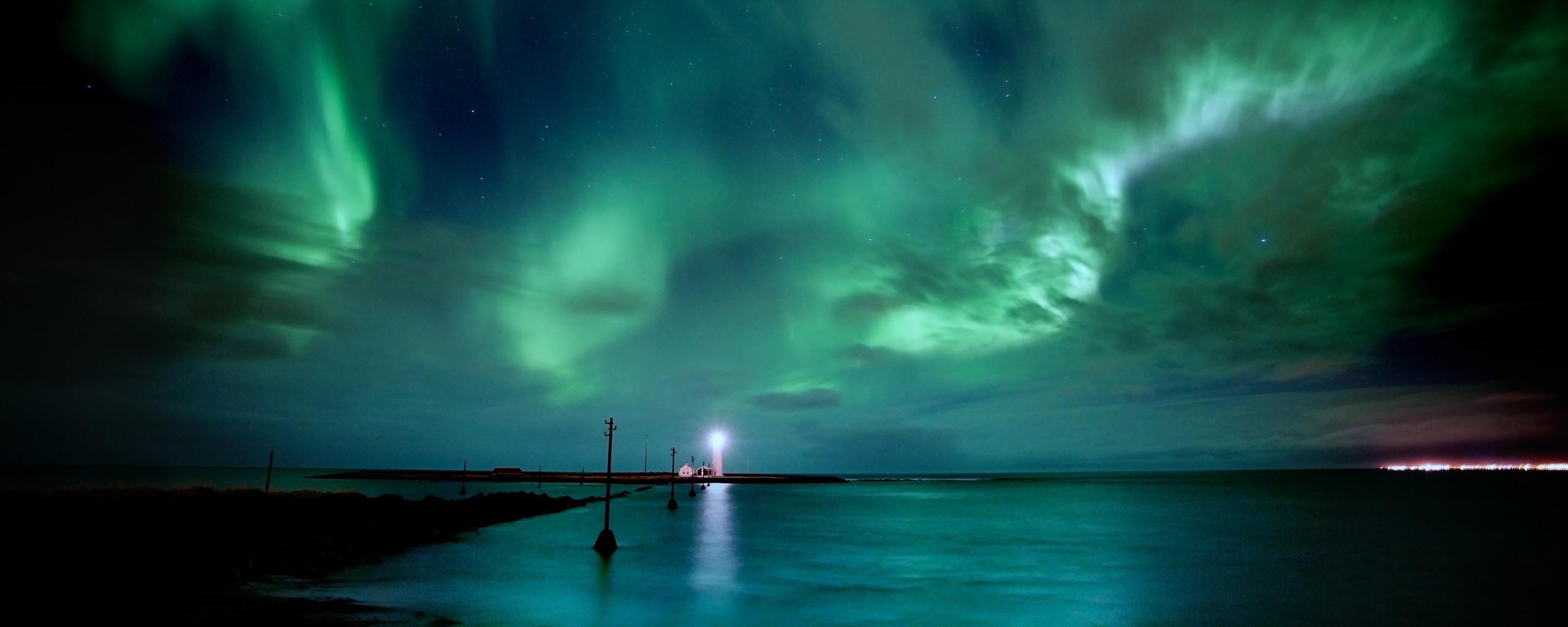 Ночь на севере обои