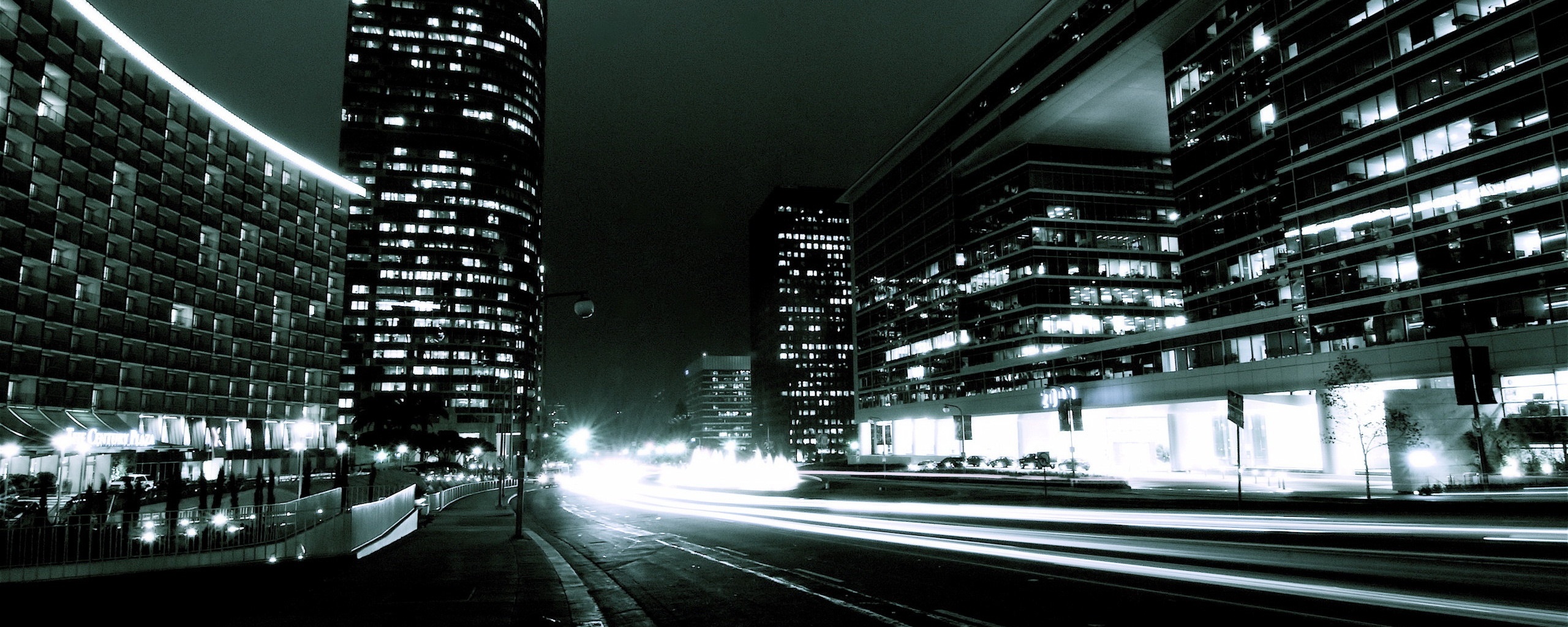 Ночные огни мегаполиса обои