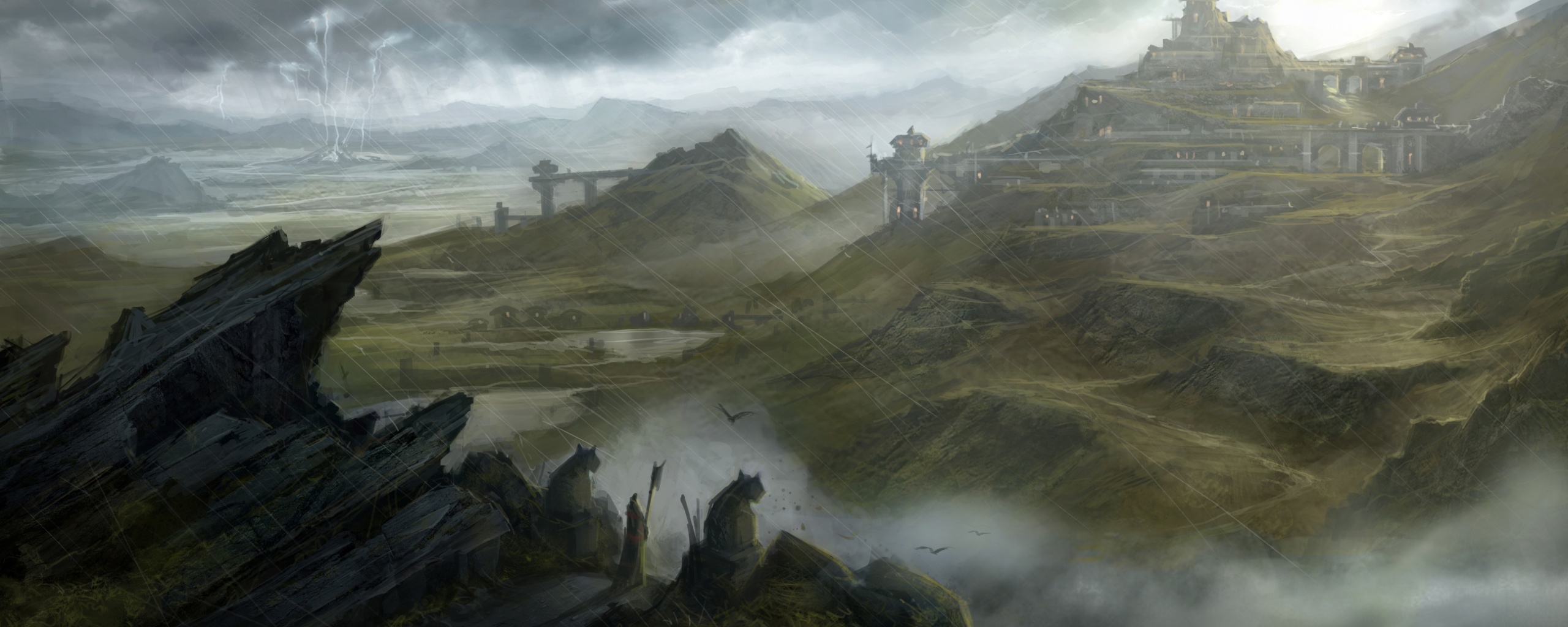 Пейзаж из Dragon Age 2 обои