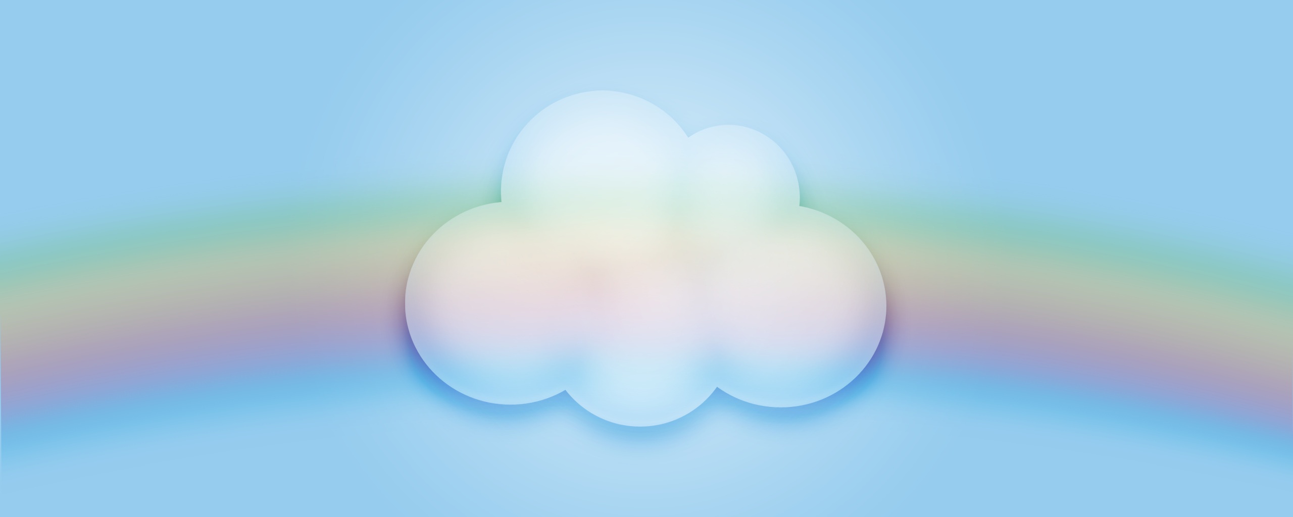 Облако за радугой обои