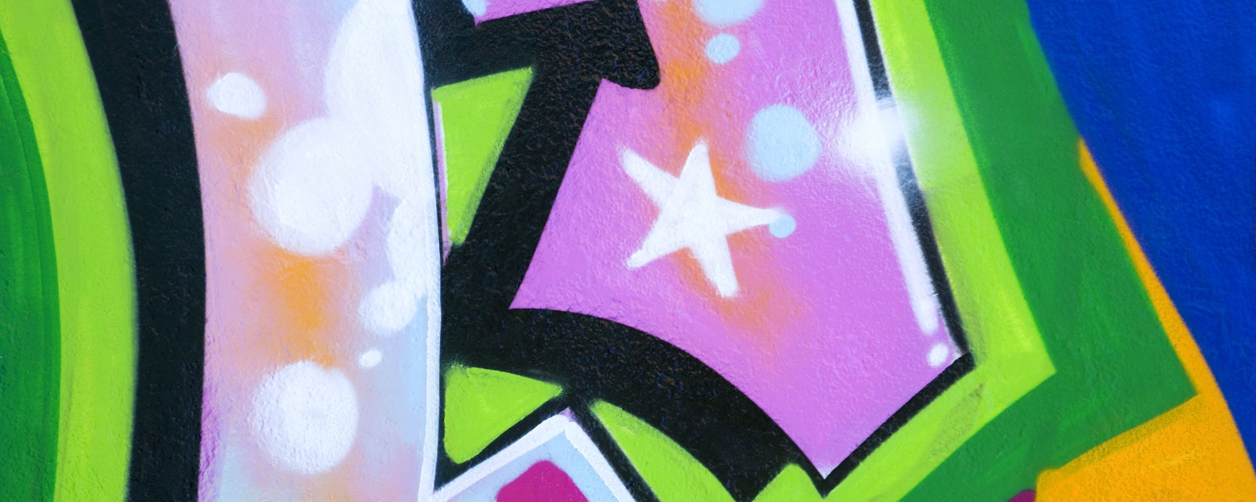 Блик на граффити обои