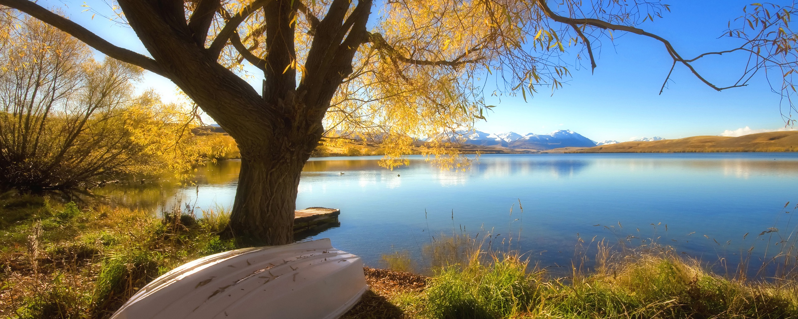 Осеннее озеро обои