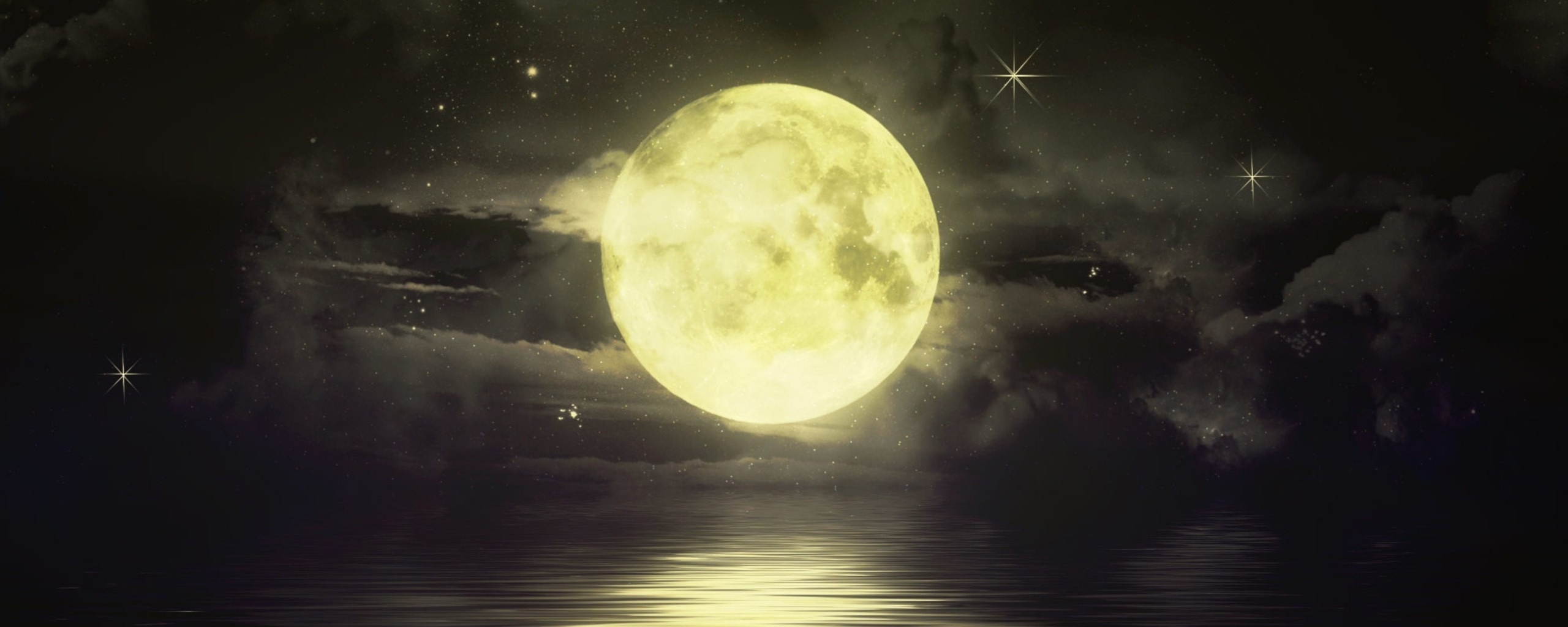 Огромная луна обои