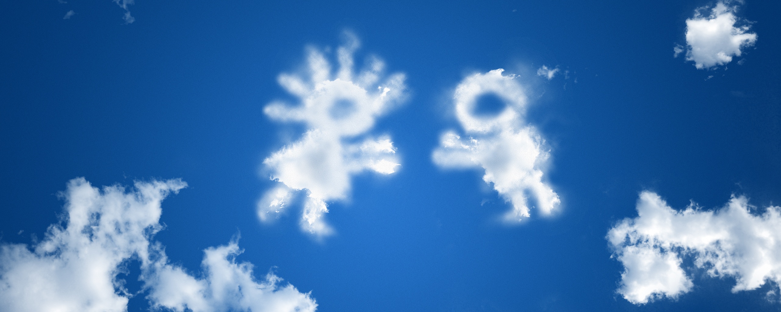 Фигуры из облакоа обои