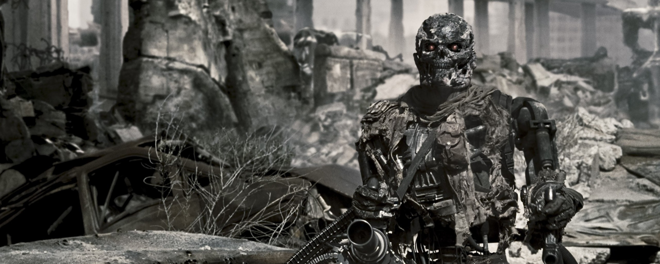 Терминатор на развалинах обои