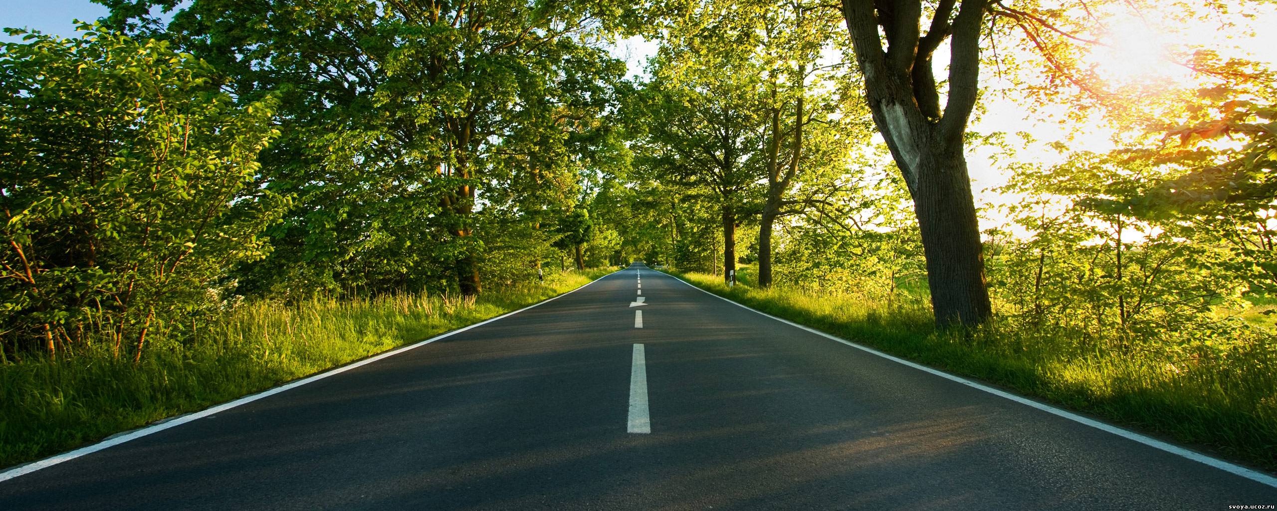 Прямая дорога обои