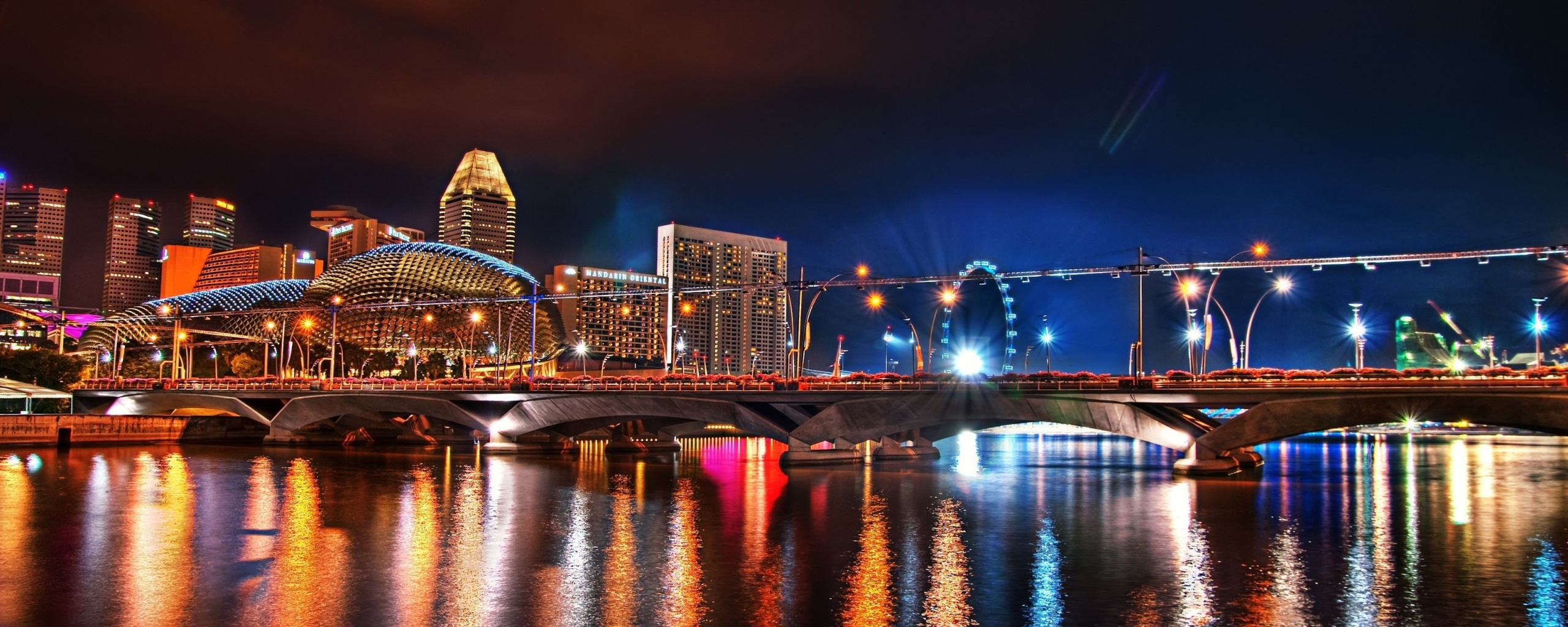 Ночной город обои