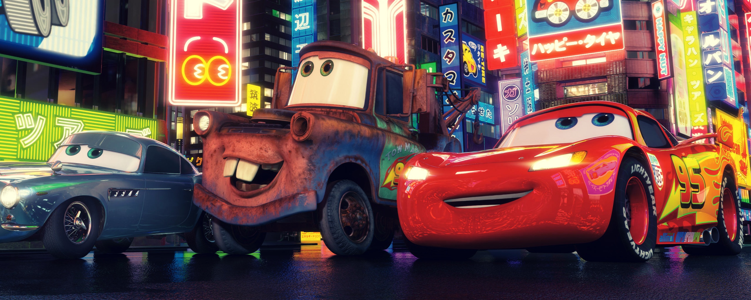 Тачки в большом городе обои