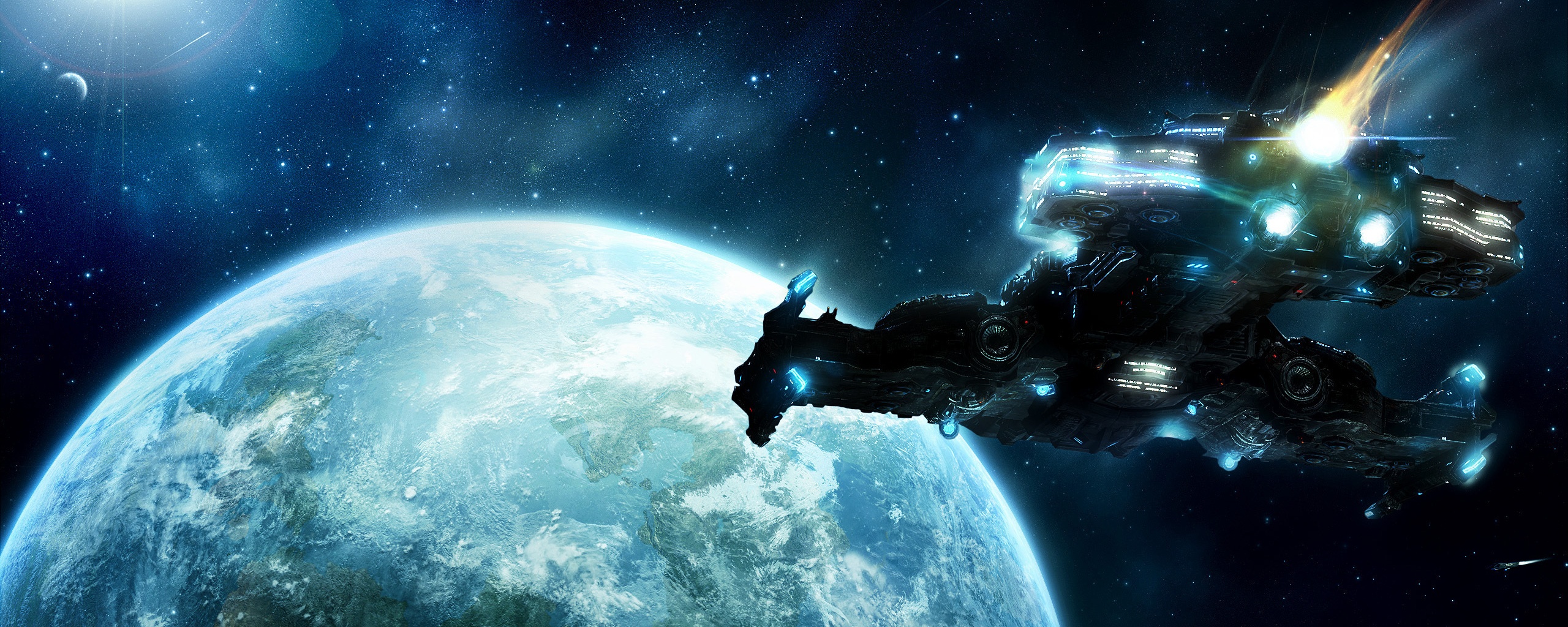 Hyperion летит к земле обои