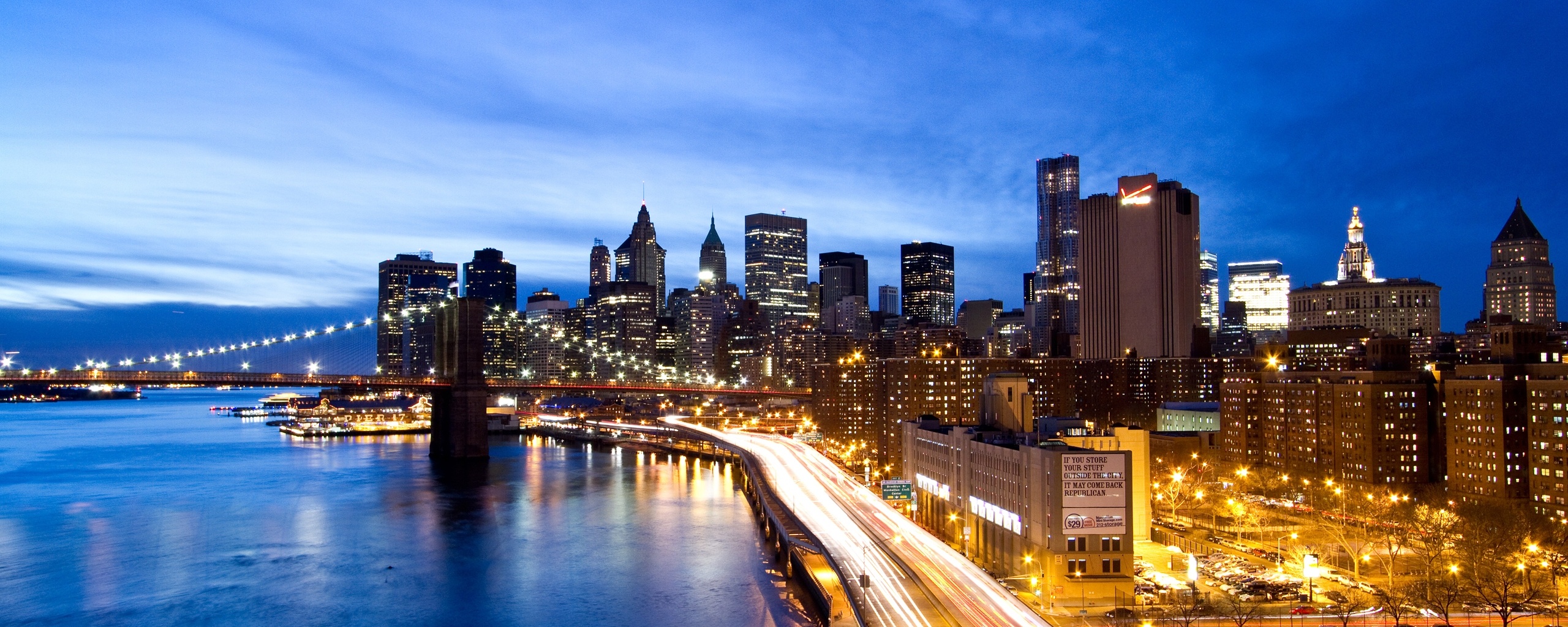 Город светит окнами в ночи обои