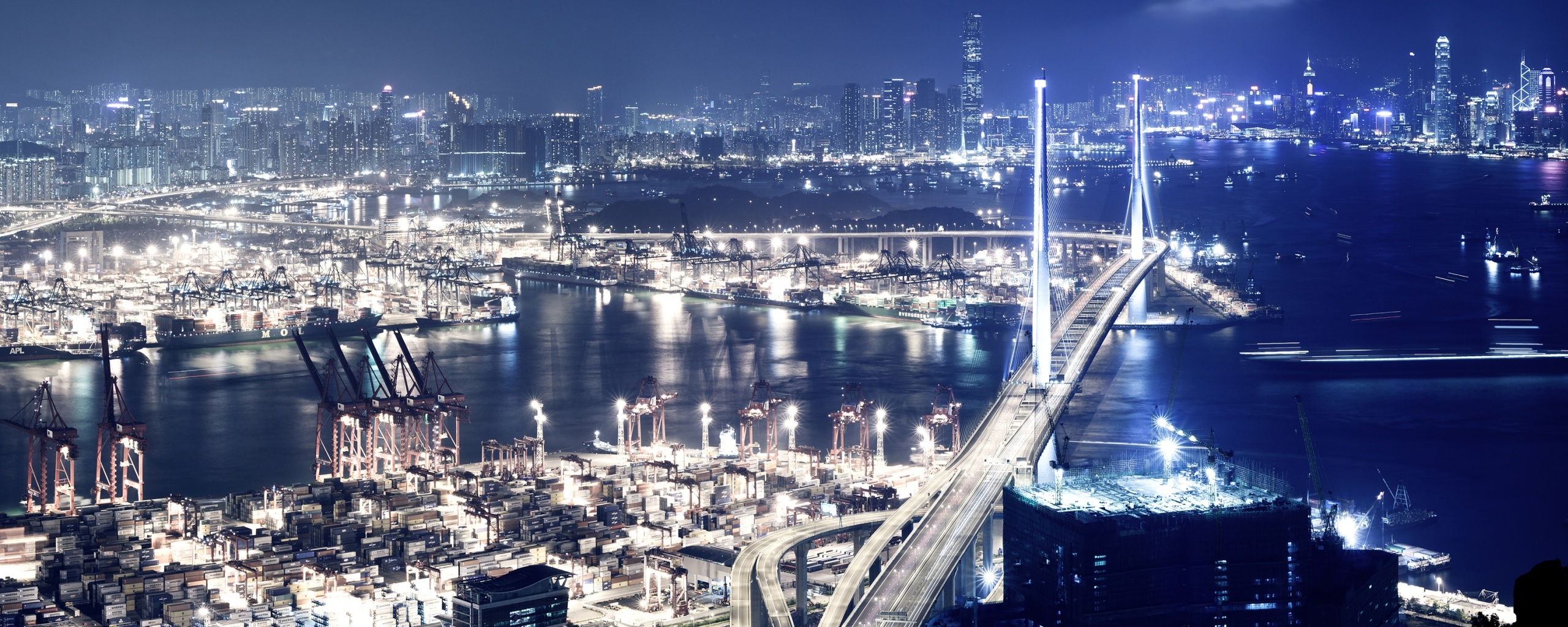 Ночная городская жизнь обои