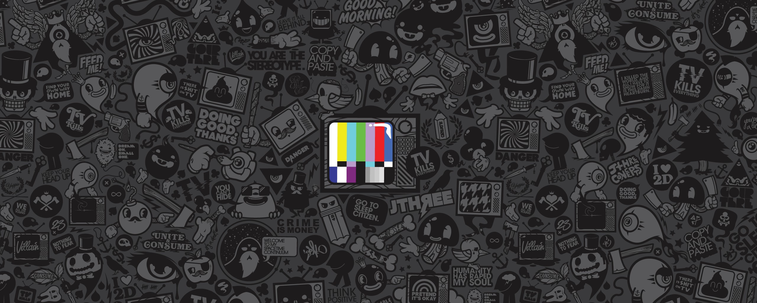 Телевидение убивает всё! обои