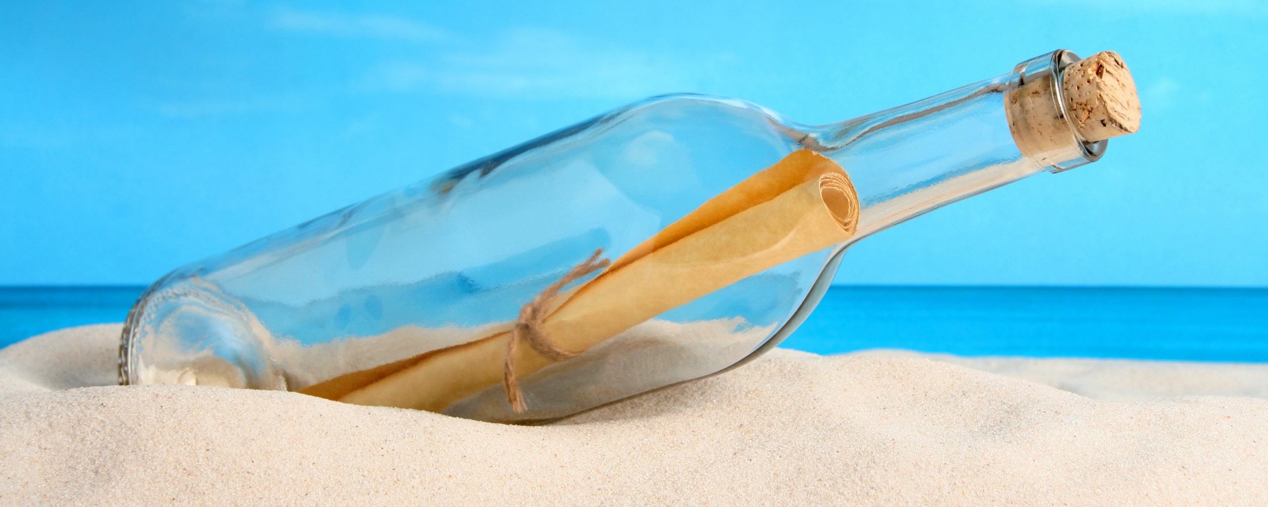 Послание в бутылке обои