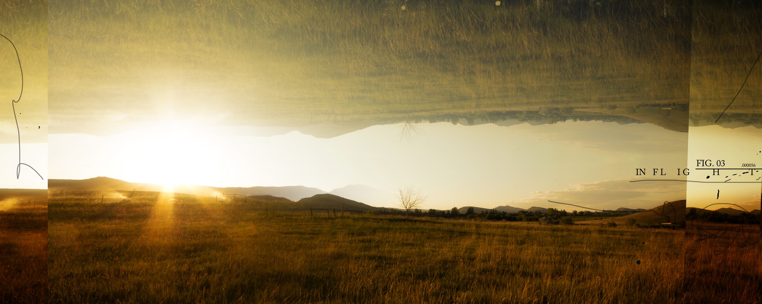 Перевернутый пейзаж обои