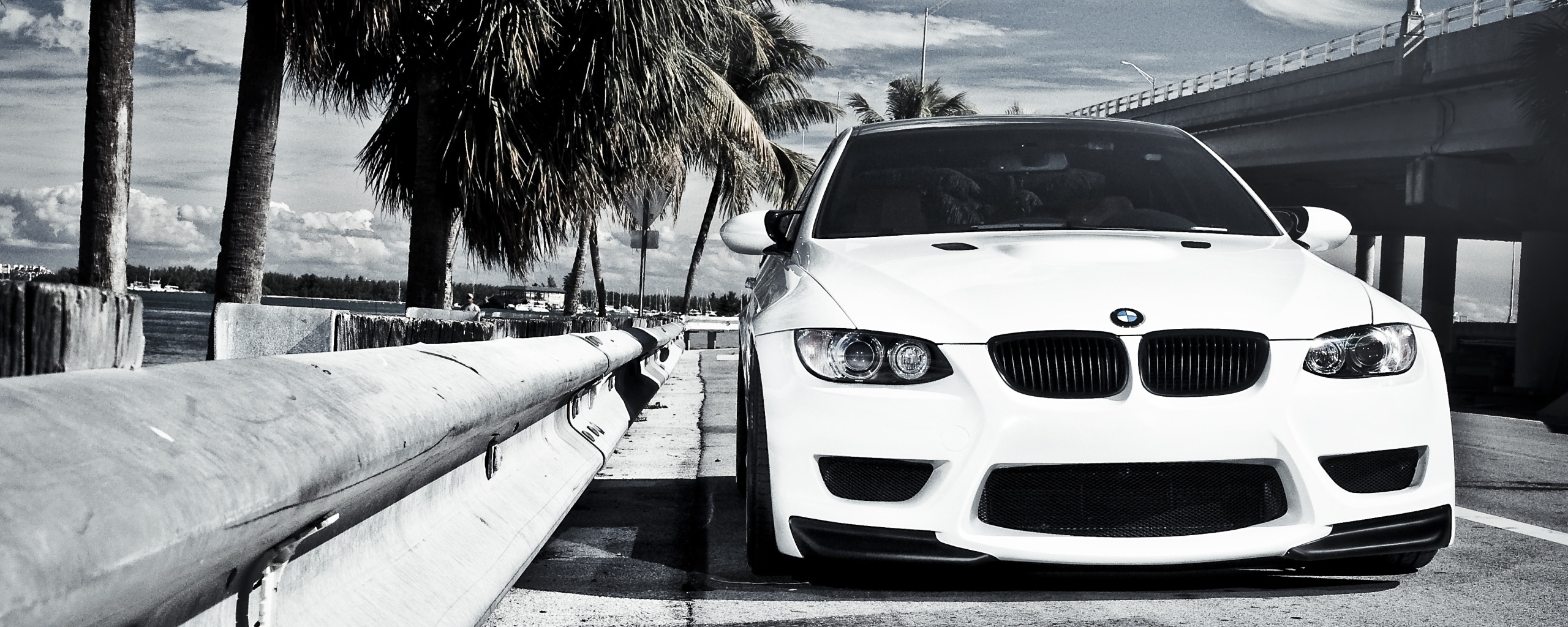 BMW в тропиках обои