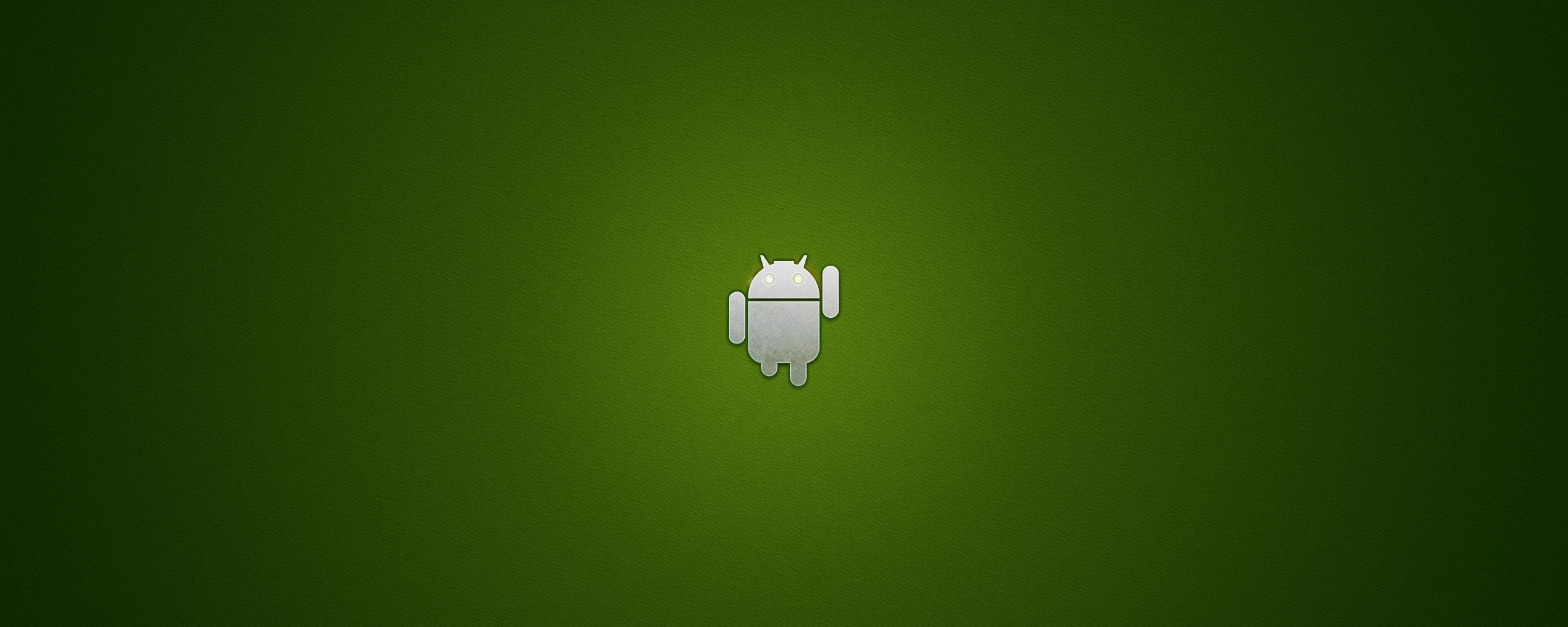 Логотип Android на зеленом фоне обои