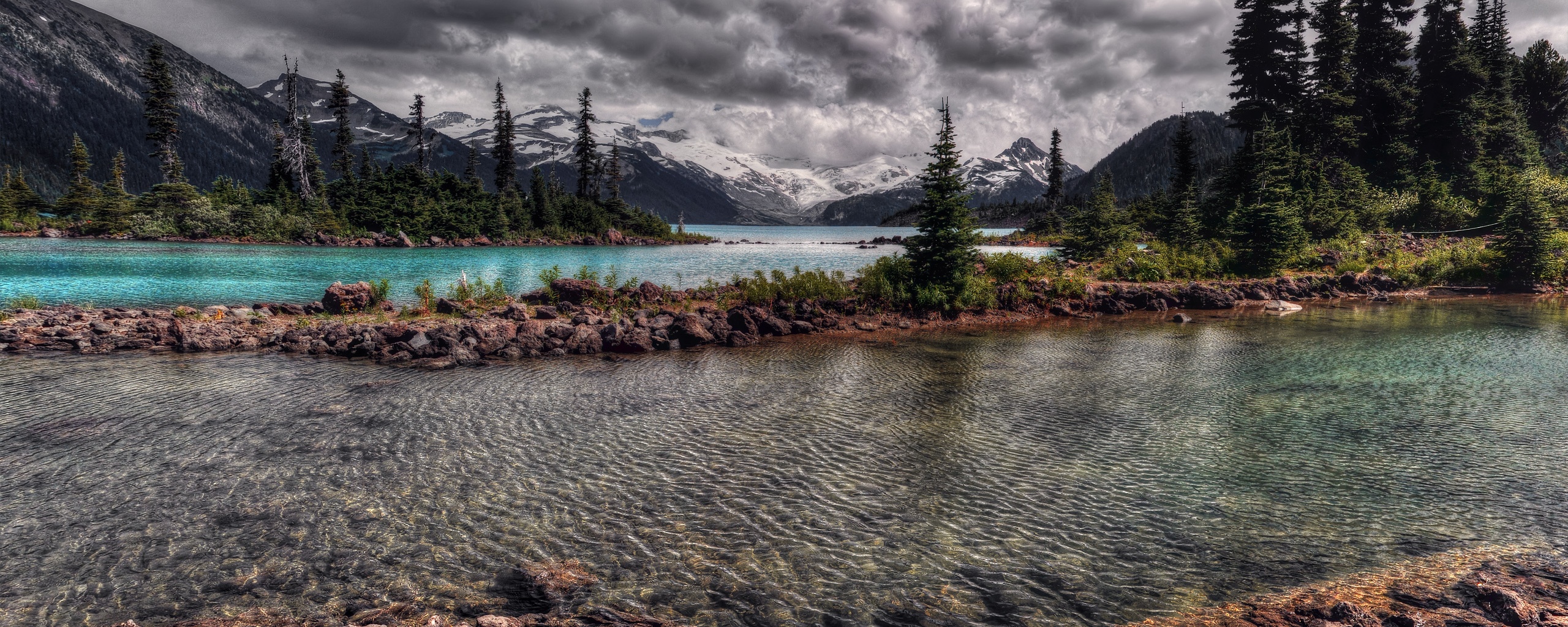 Горная река обои