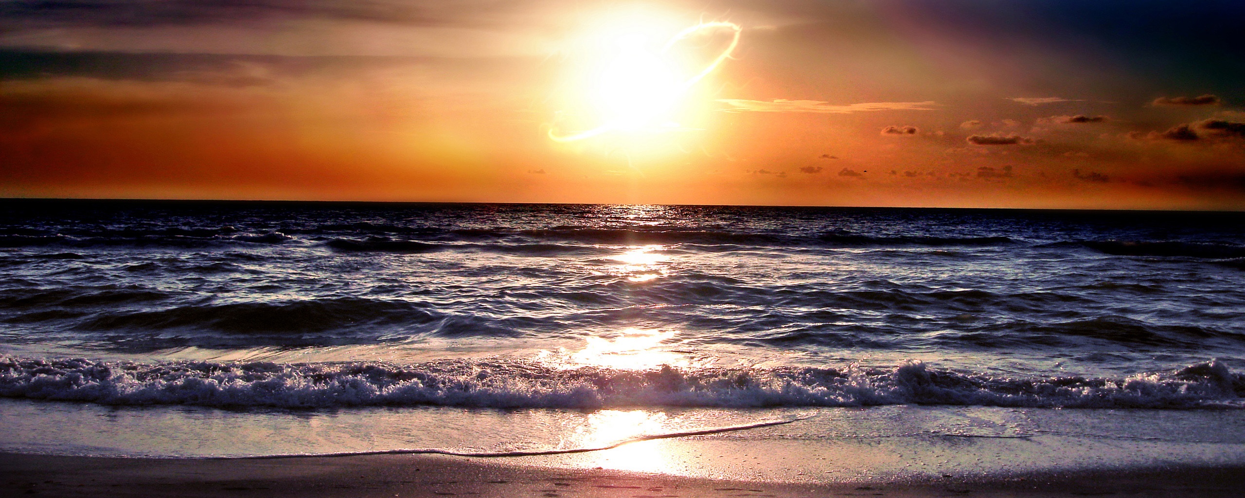 Морской закат обои