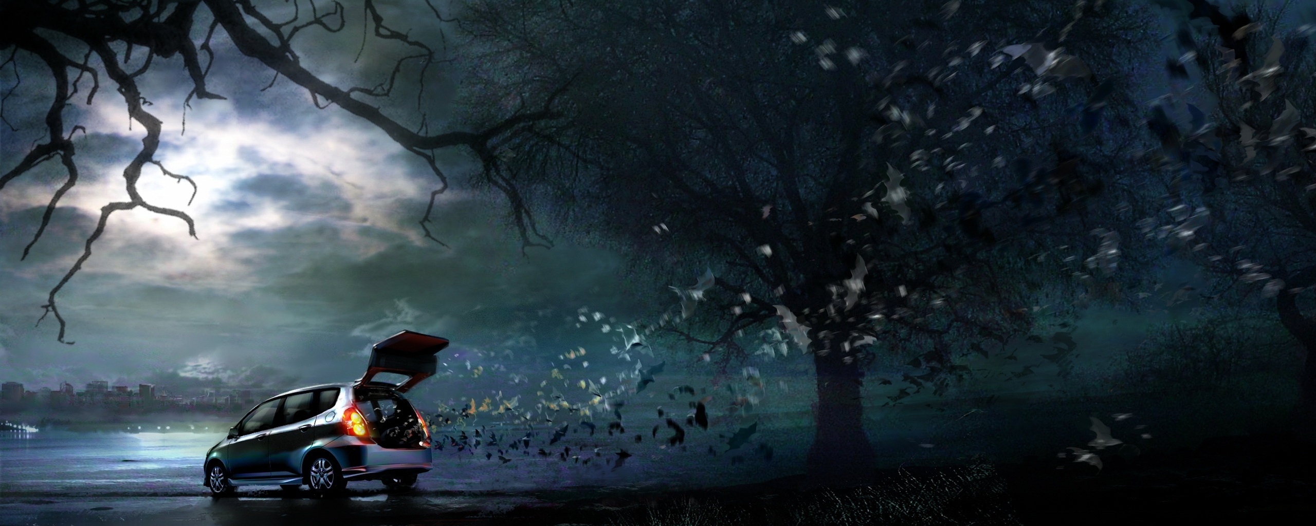 Темное авто обои