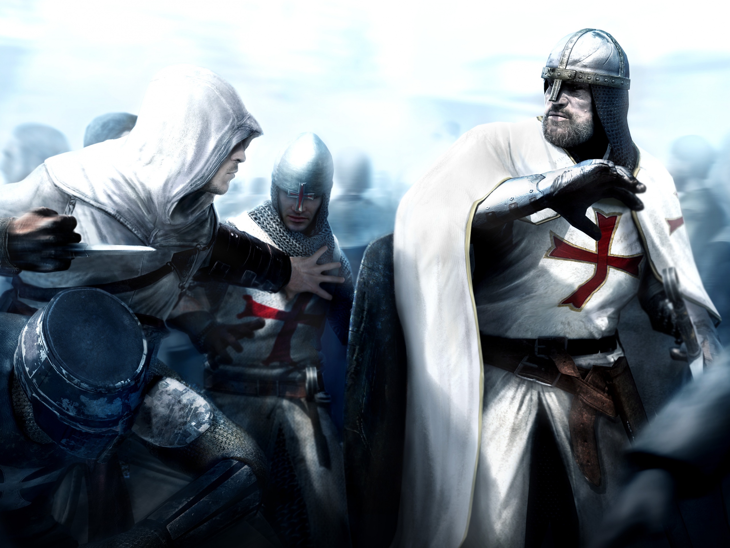 Ассасин убивает томплиера обои