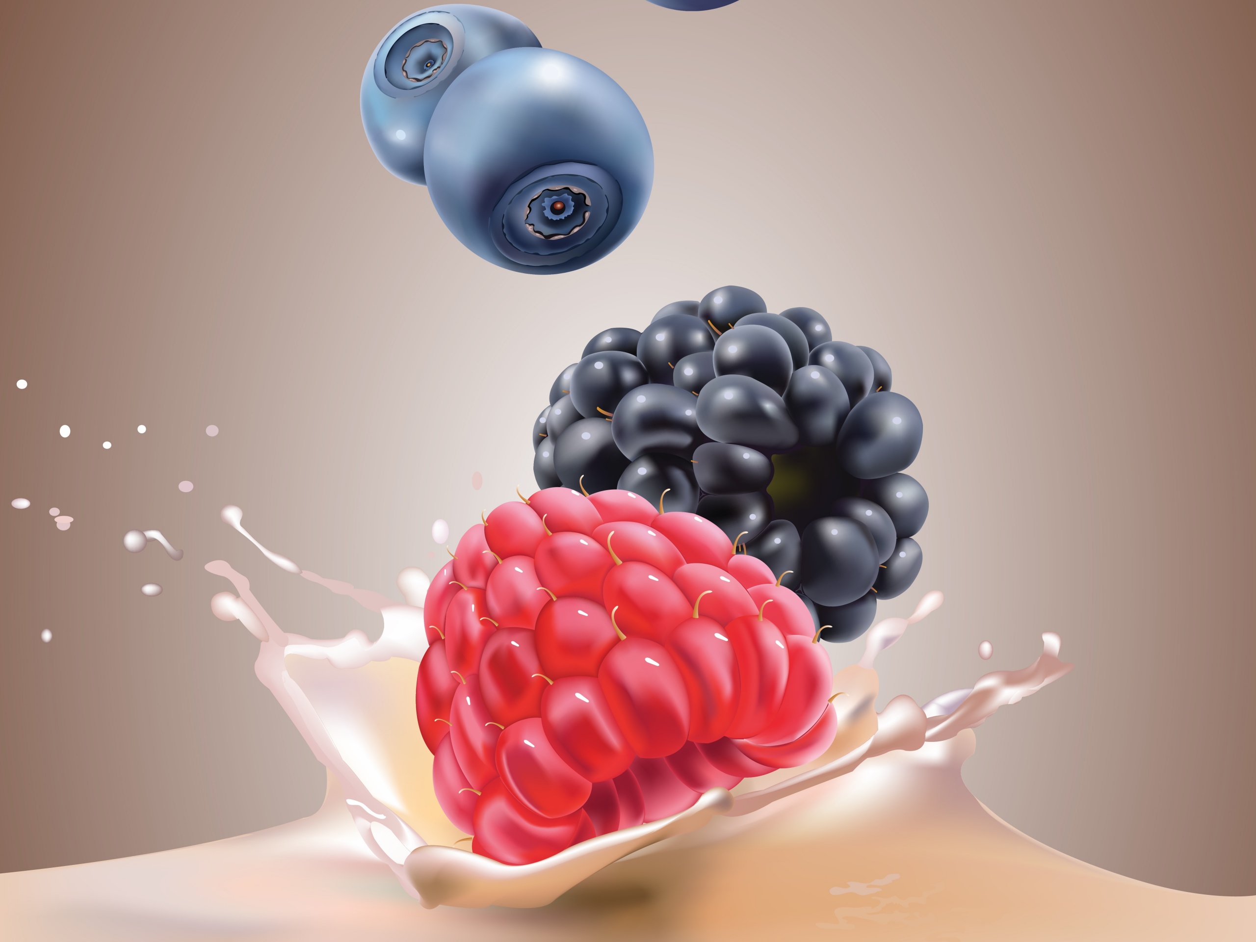 Векторные ягоды обои