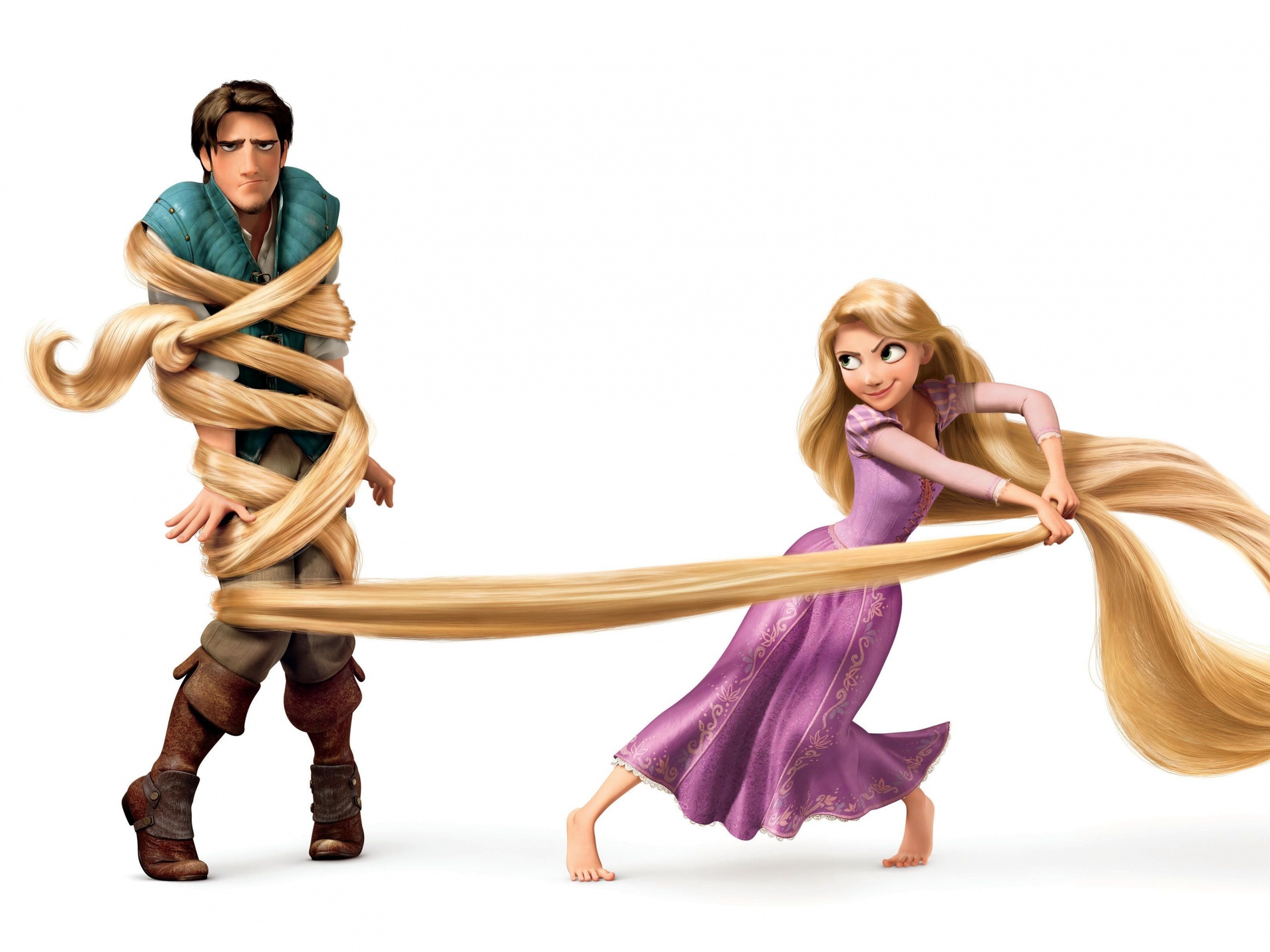 Рапунцель и пойманный Флин обои