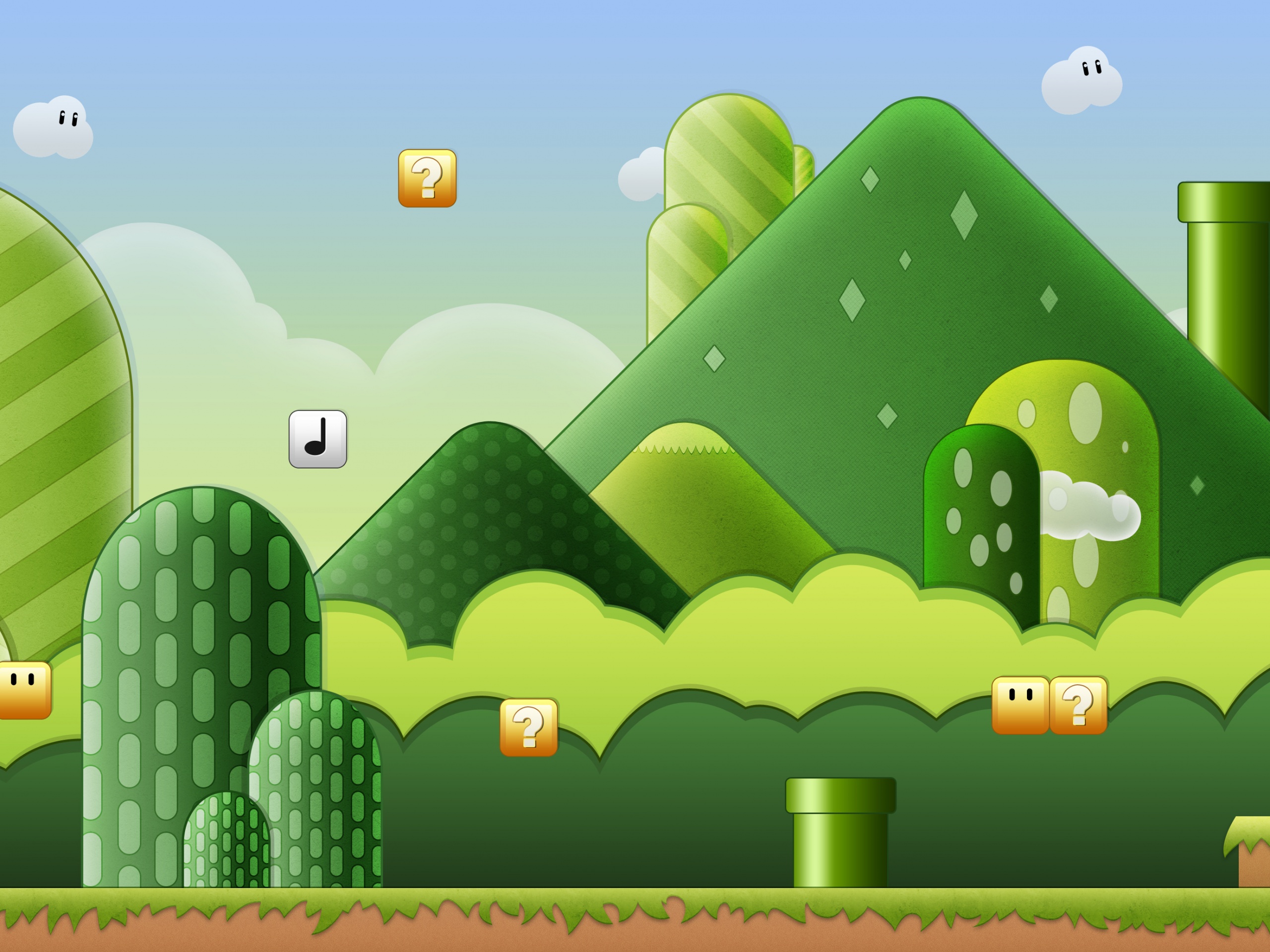 Мир Супермарио обои