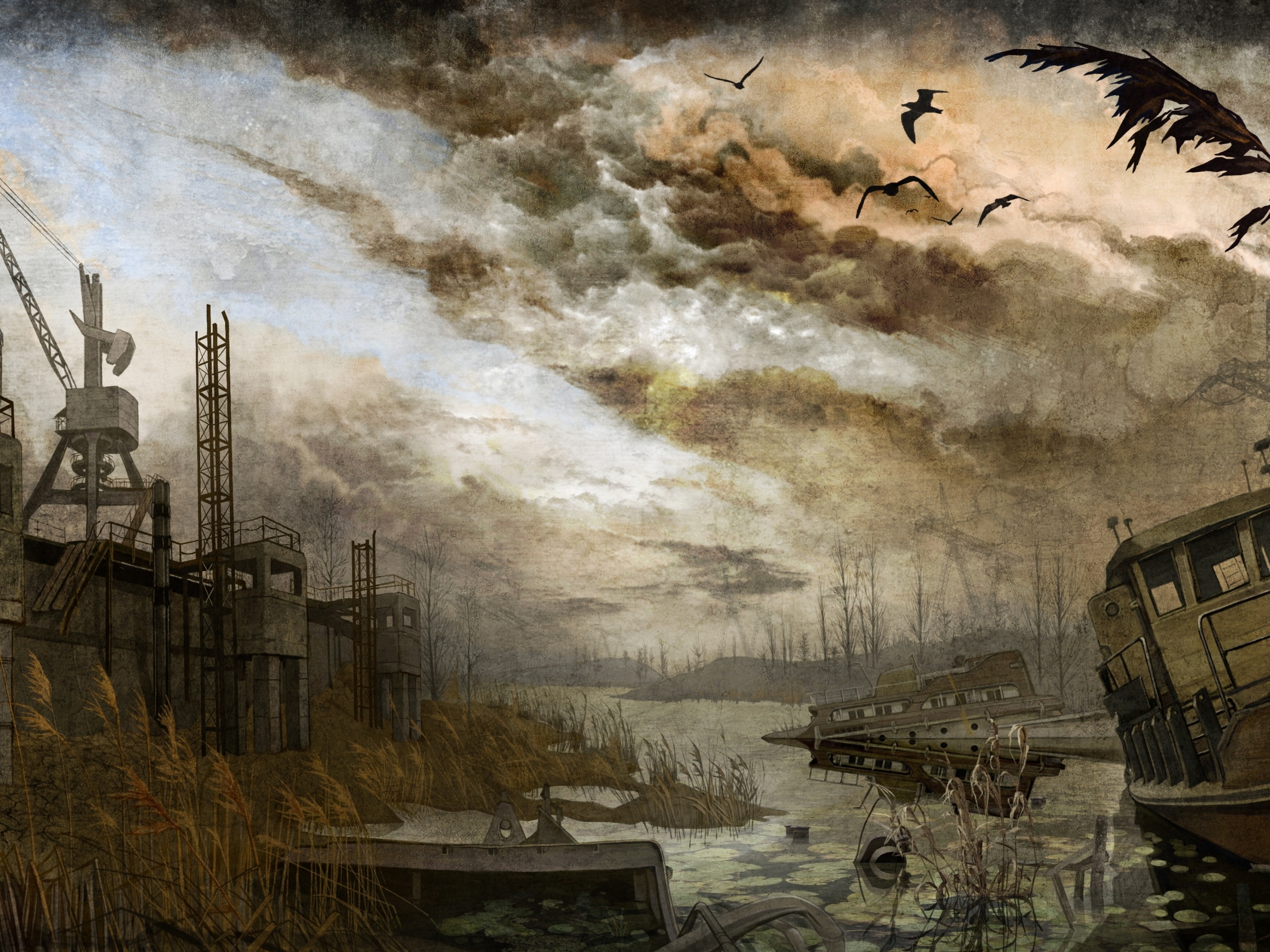 Панорама из Сталкера обои