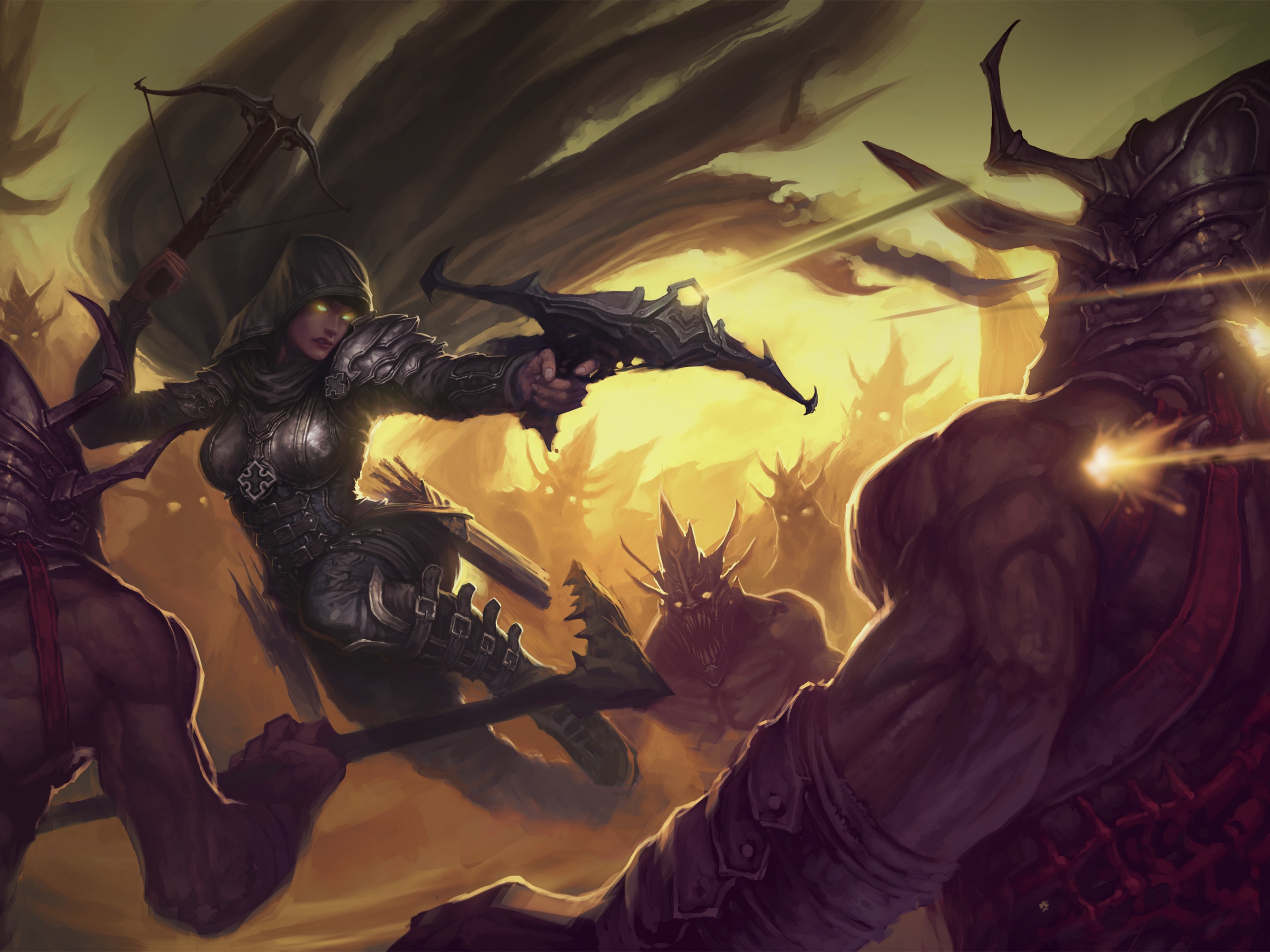 Охотник на демонов из Diablo 3 обои